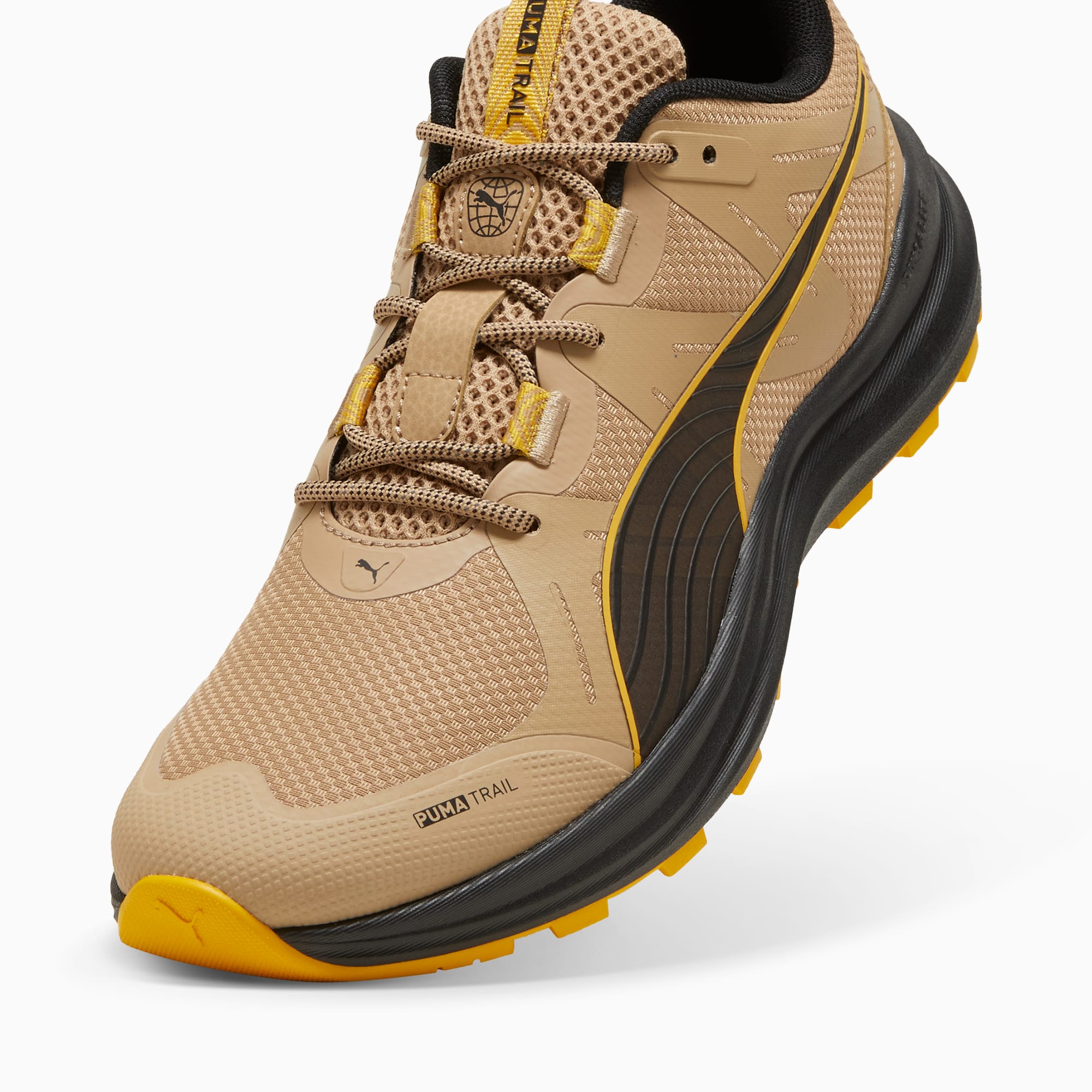 PUMA Reflect Lite trailrunningschoenen, Zwart/Geel