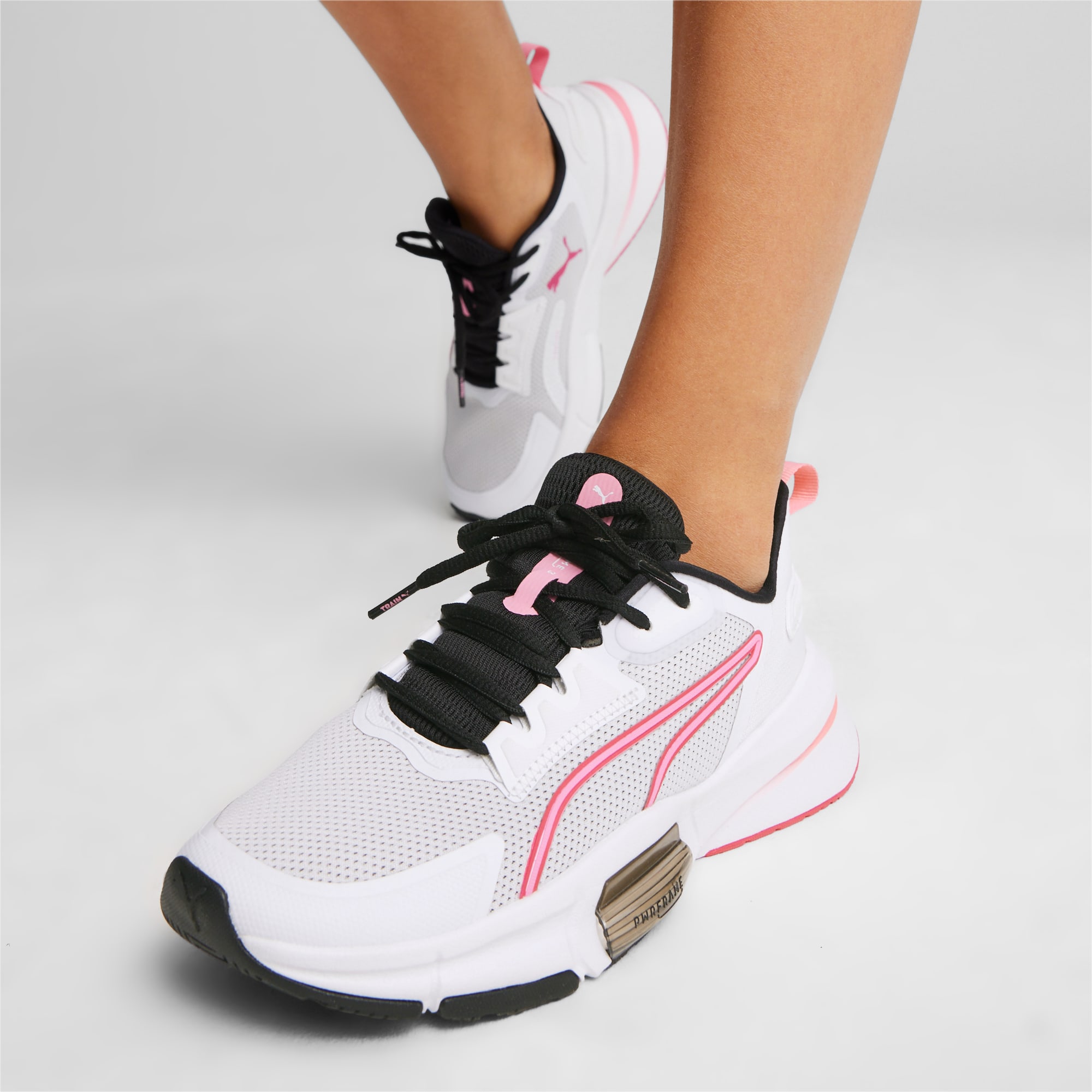 PUMA Pwrframe Tr 3 Women's Training Shoes, White/Garnet Rose/Fast Pink, Size 35,5, Shoes