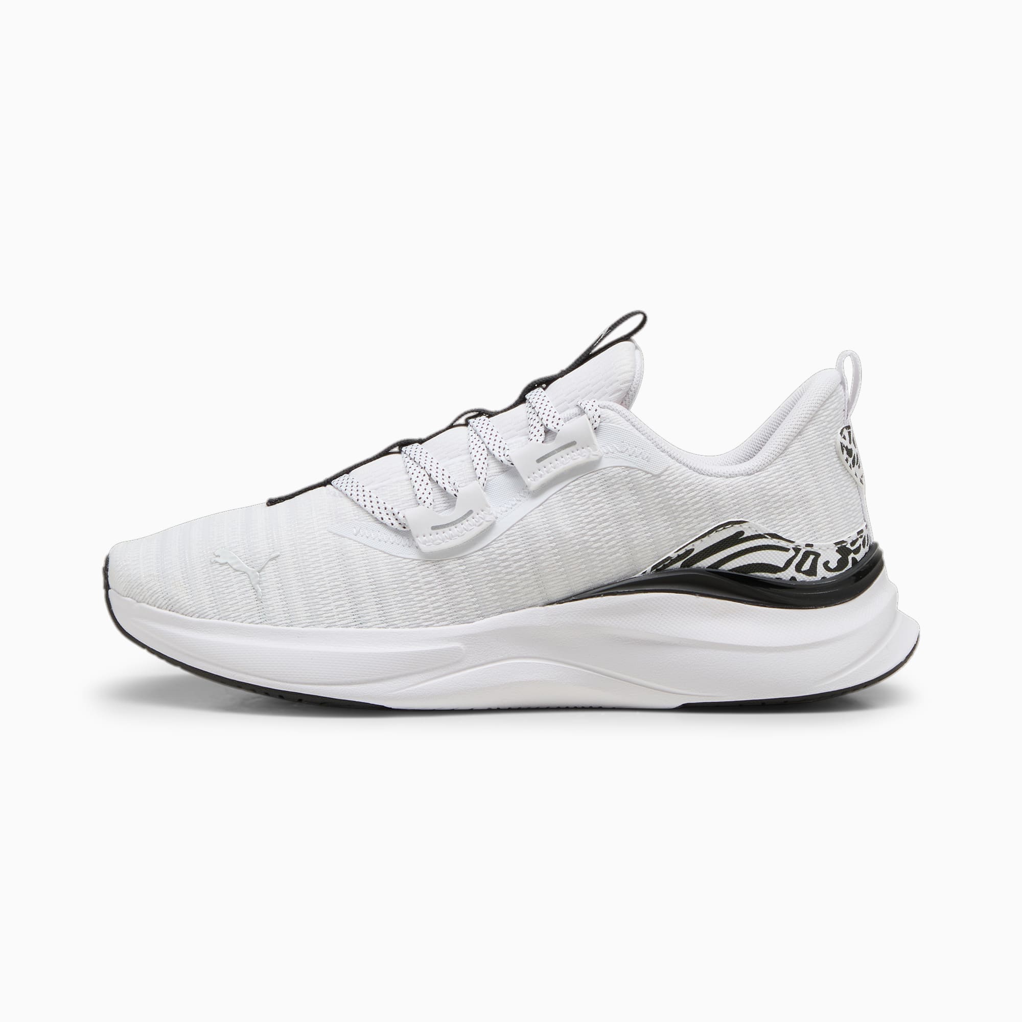 PUMA Softride Harmony Felinefine Women's Running Shoe, White/Black, Size 35,5, Shoes