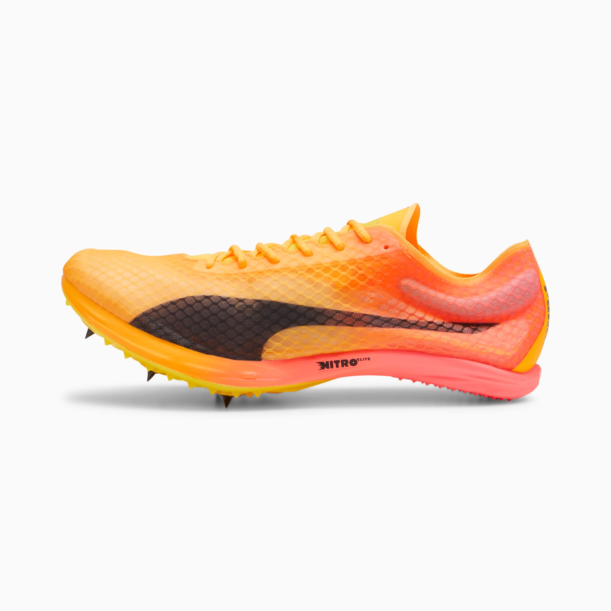 Women's PUMA Evospeed Distance Nitro™ Elite+ 4, Sun Stream/Sunset Glow/Black, Size 35,5, Clothing