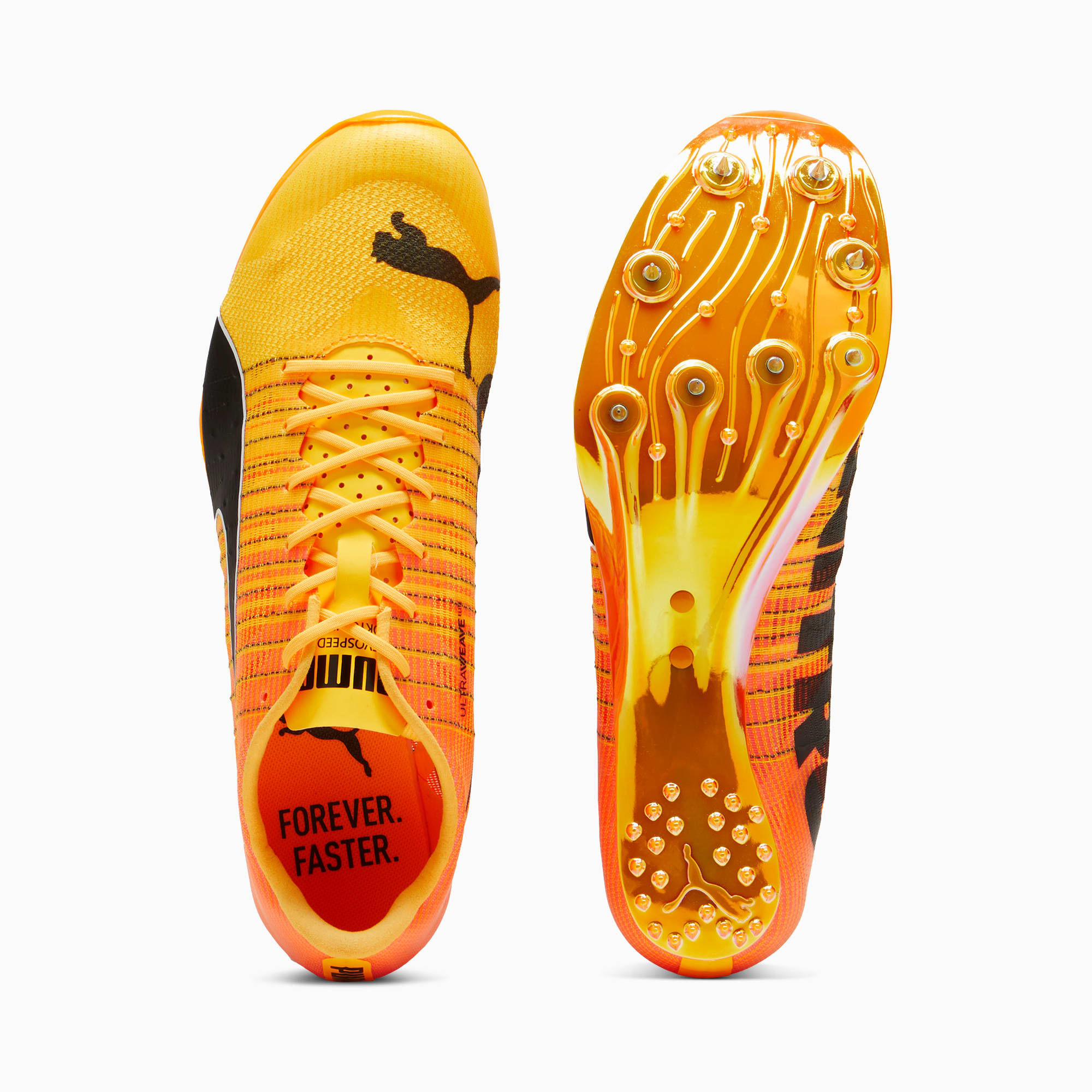 Women's PUMA Evospeed Sprint Nitro™ 2, Sun Stream/Sunset Glow/Black, Size 36, Clothing