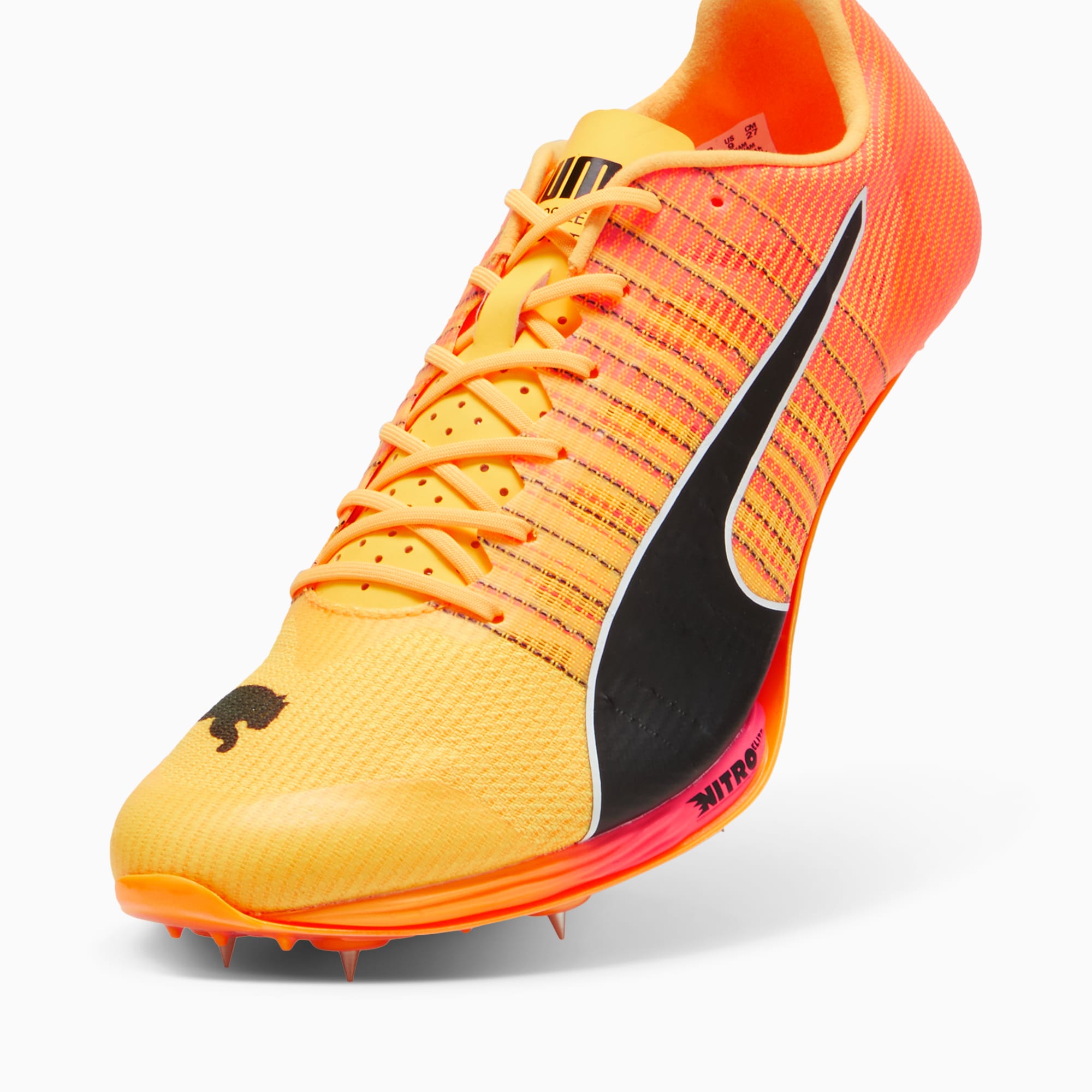 Women's PUMA Evospeed Sprint Nitro™ 2, Sun Stream/Sunset Glow/Black, Size 36, Clothing