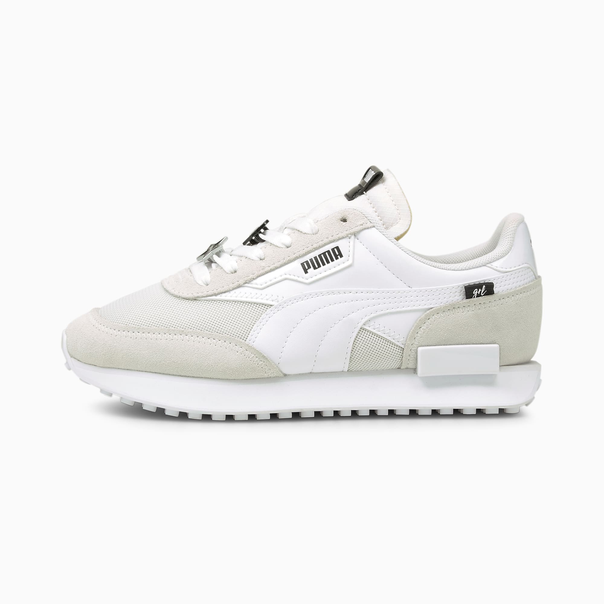 PUMA Future Rider Galantine's Damen Sneaker Schuhe | Mit Aucun | Silber/Schwarz/Weiß | Größe: 38.5