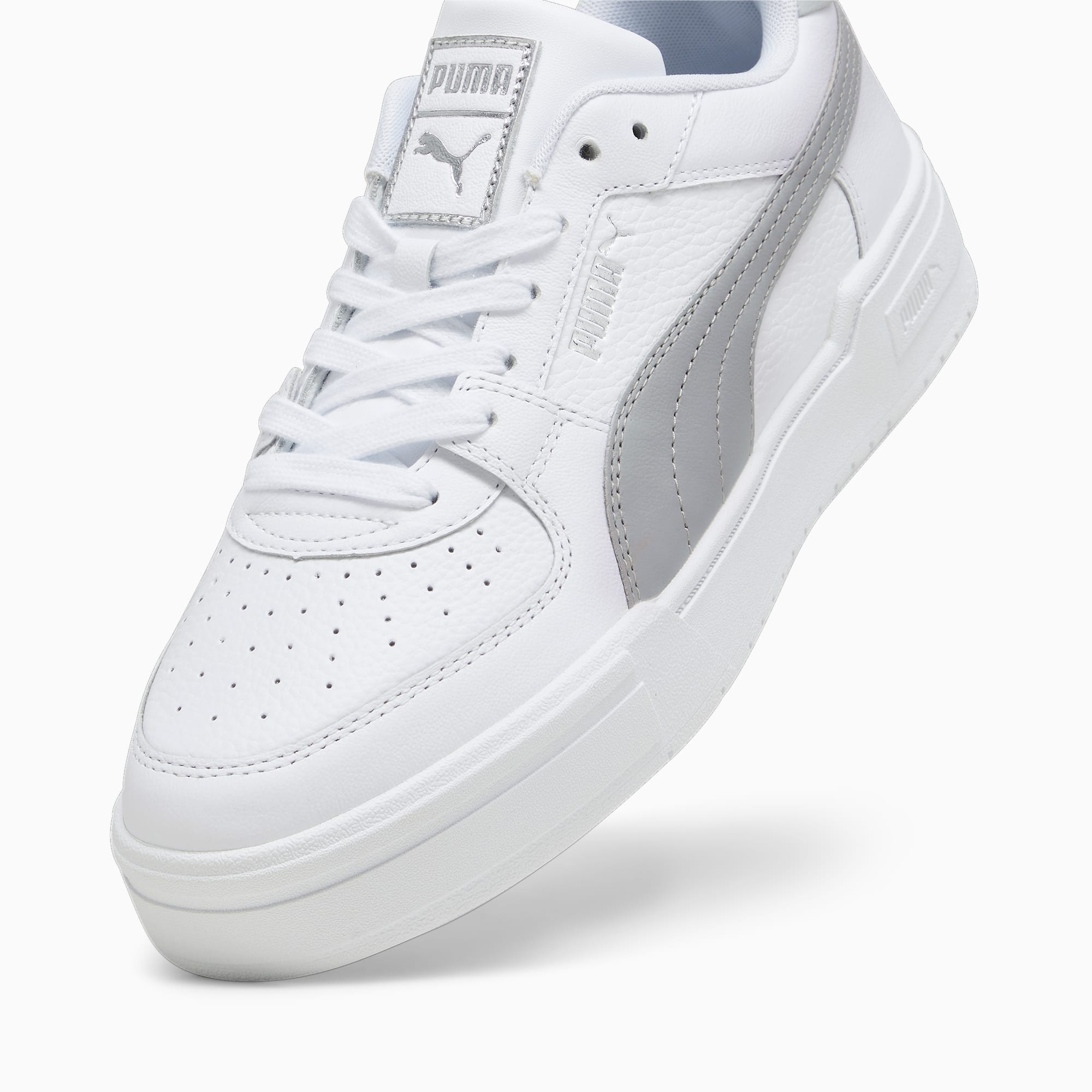 Women's PUMA Ca Pro Classic Trainers, White/Cool Light Grey, Size 45, Shoes