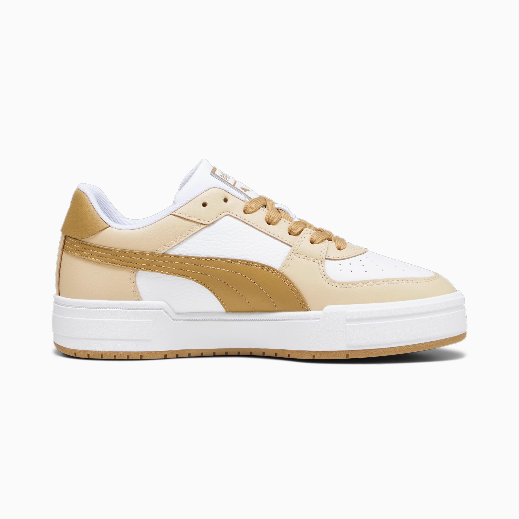 Women's PUMA Ca Pro Classic Trainers, White/Granola/Toasted, Size 39, Shoes