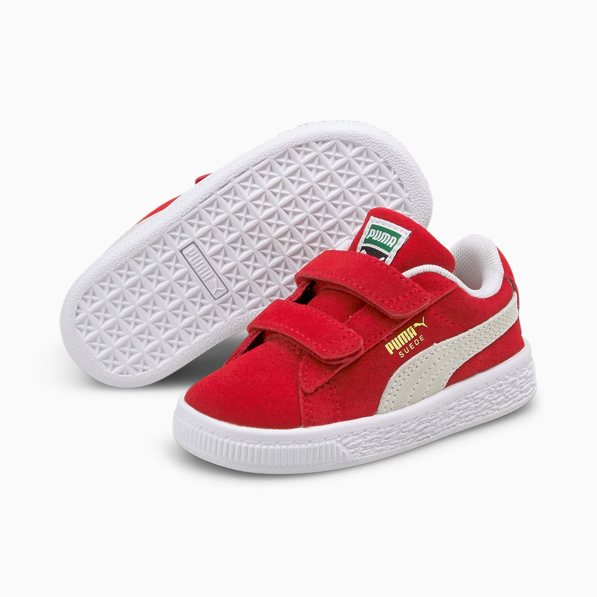 PUMA Suede Classic Xxi Babies' Trainers, High Risk Red/White, Size 19, Shoes