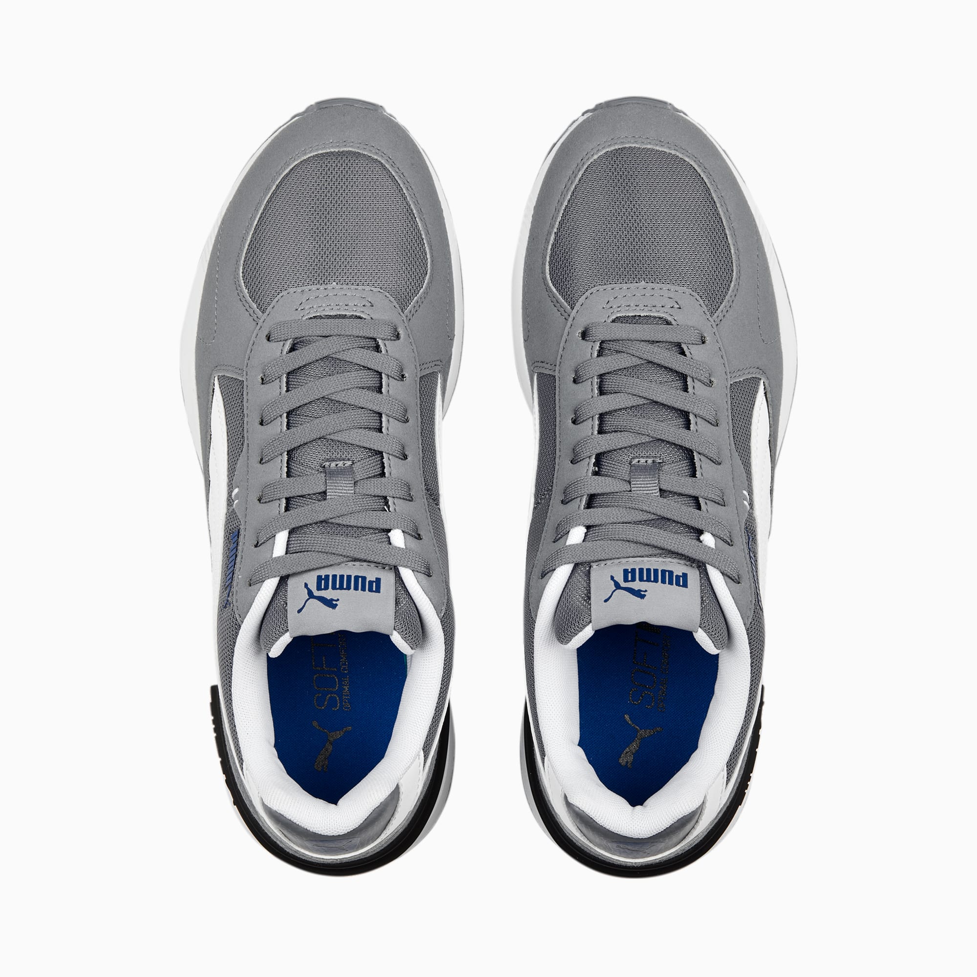 PUMA Chaussure Sneakers Graviton, Blanc/Bleu/Gris