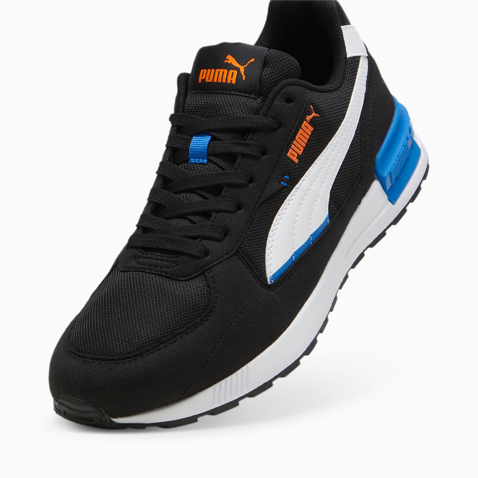 Puma Graviton heren sneakers zwart/blauw - Maat 47 - Uitneembare zool