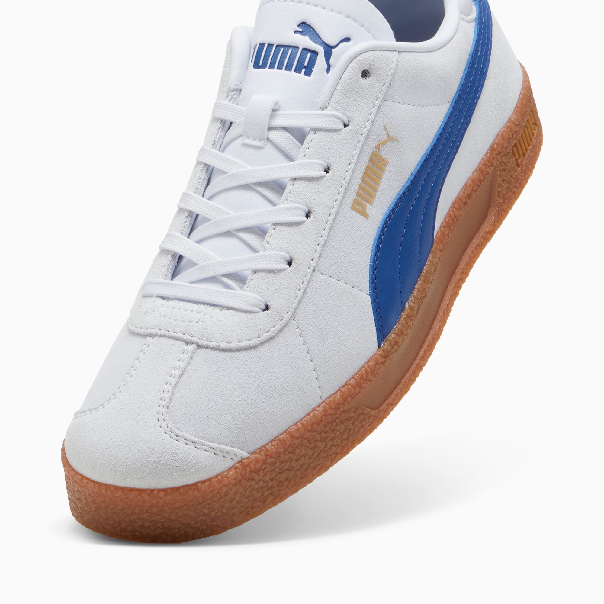 PUMA Club sportschoenen, Blauw/Goud/Zilver