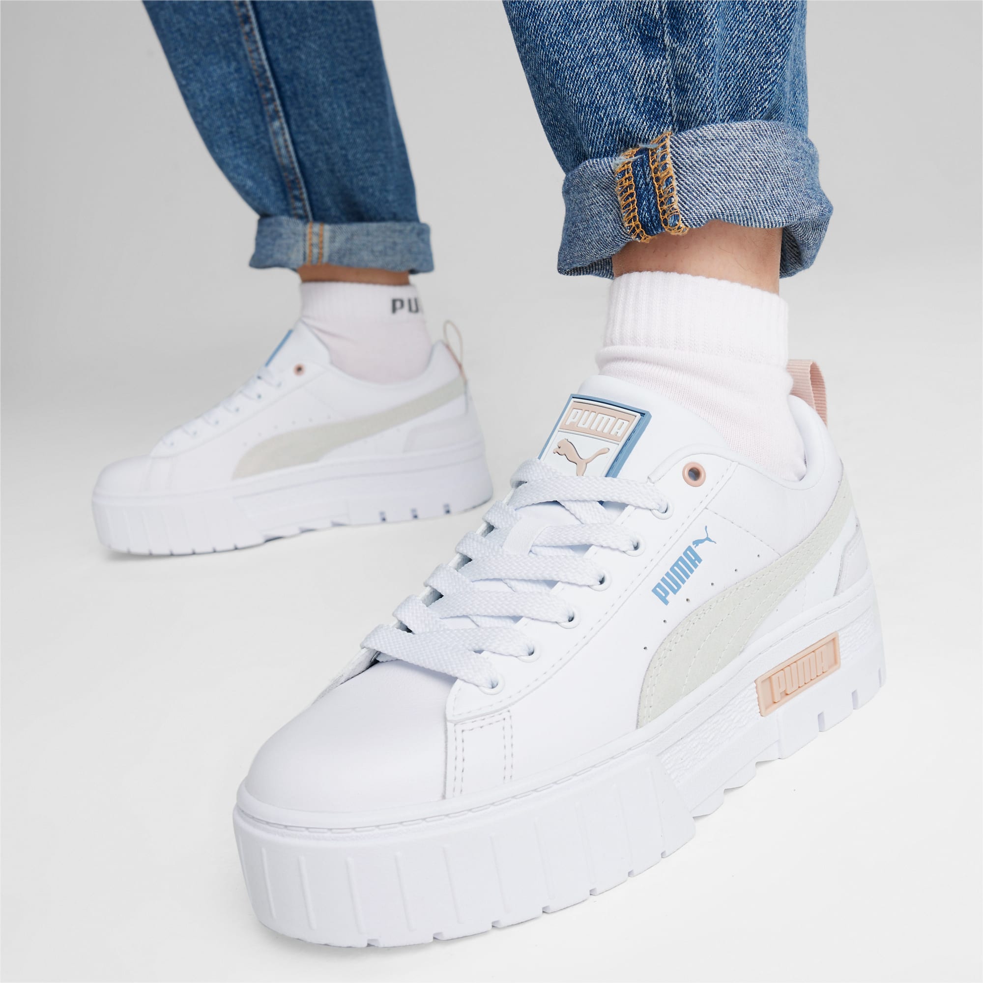 Sneaker Mayze Da Donna, Bianco/Blu/Altro
