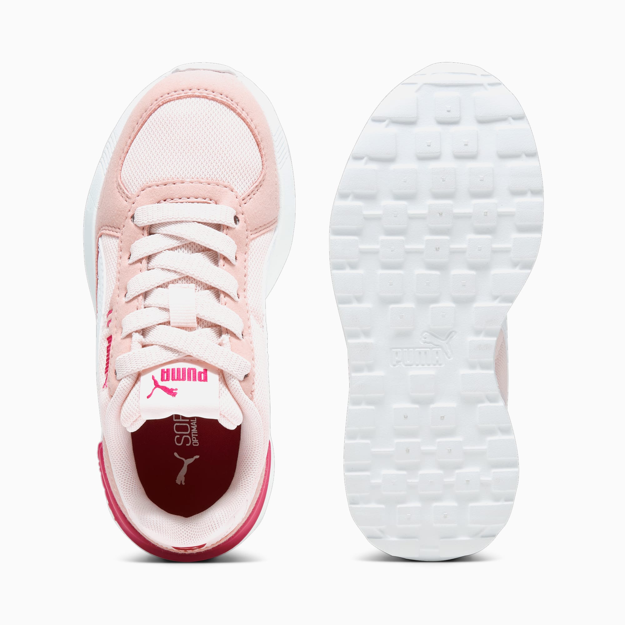 PUMA Graviton AC Kids' Trainers, Frosty Pink/White/Future Pink, Size 27,5, Shoes