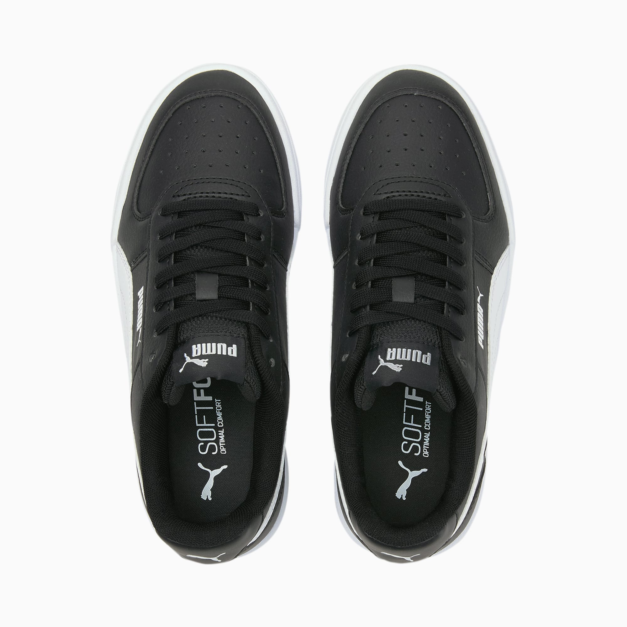 PUMA Caven Jr Unisex Sneakers - Puma Black-Puma White - Maat 38.5