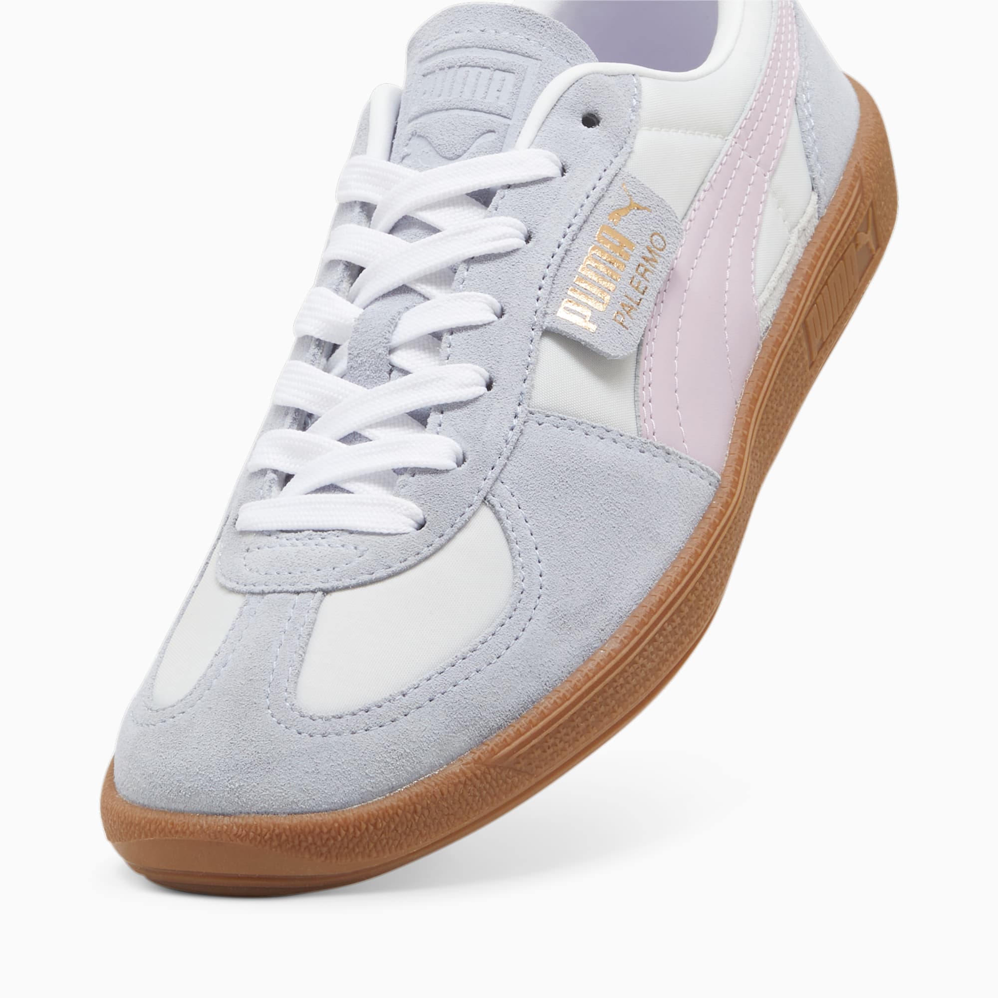 Women's PUMA Palermo OG Sneakers, Feather Grey/Grey Fog/Grape Mist, Size 35,5, Shoes