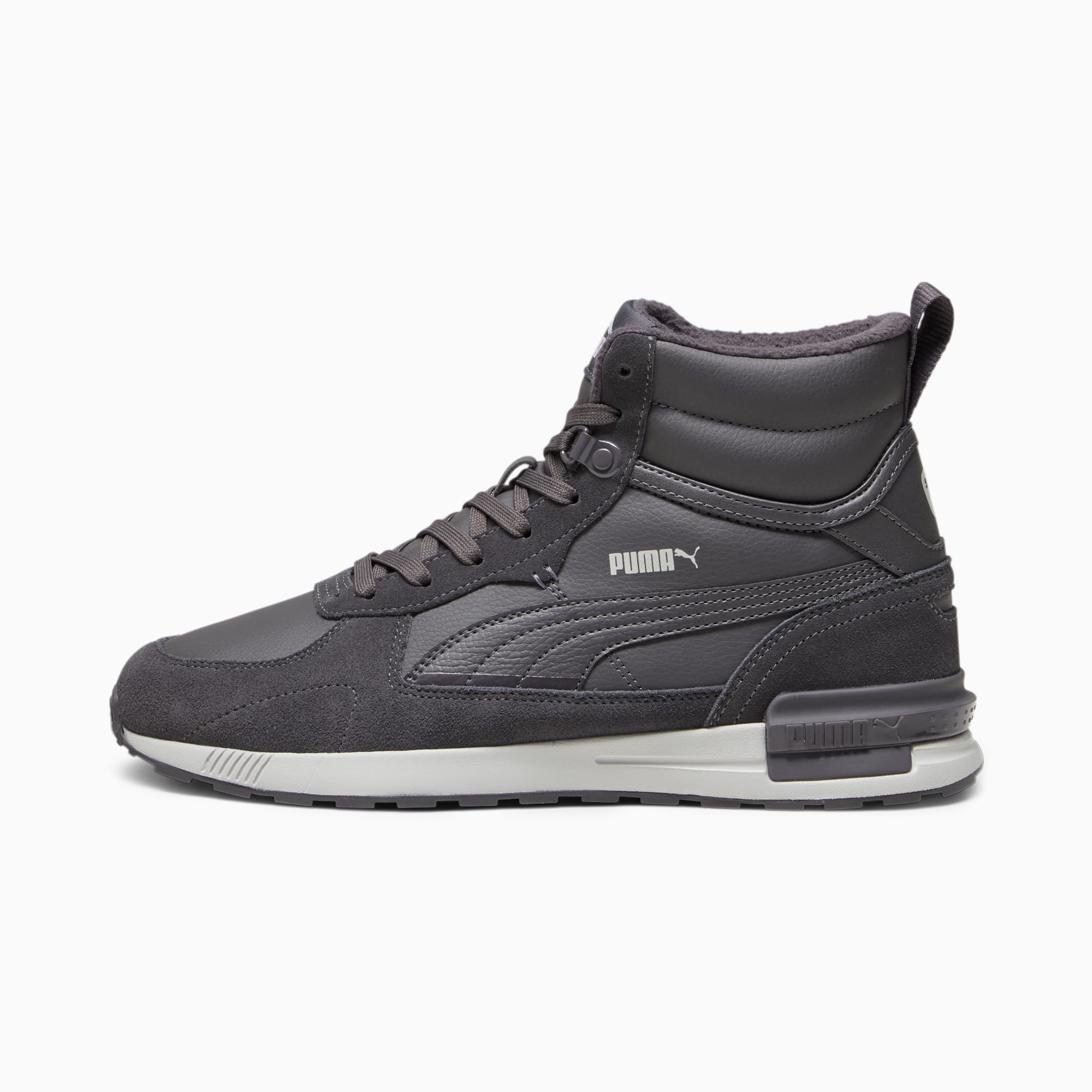 Men's PUMA Graviton Mid Sneakers, Dark Coal/Dark Coal/Ash Grey, Size 35,5, Shoes