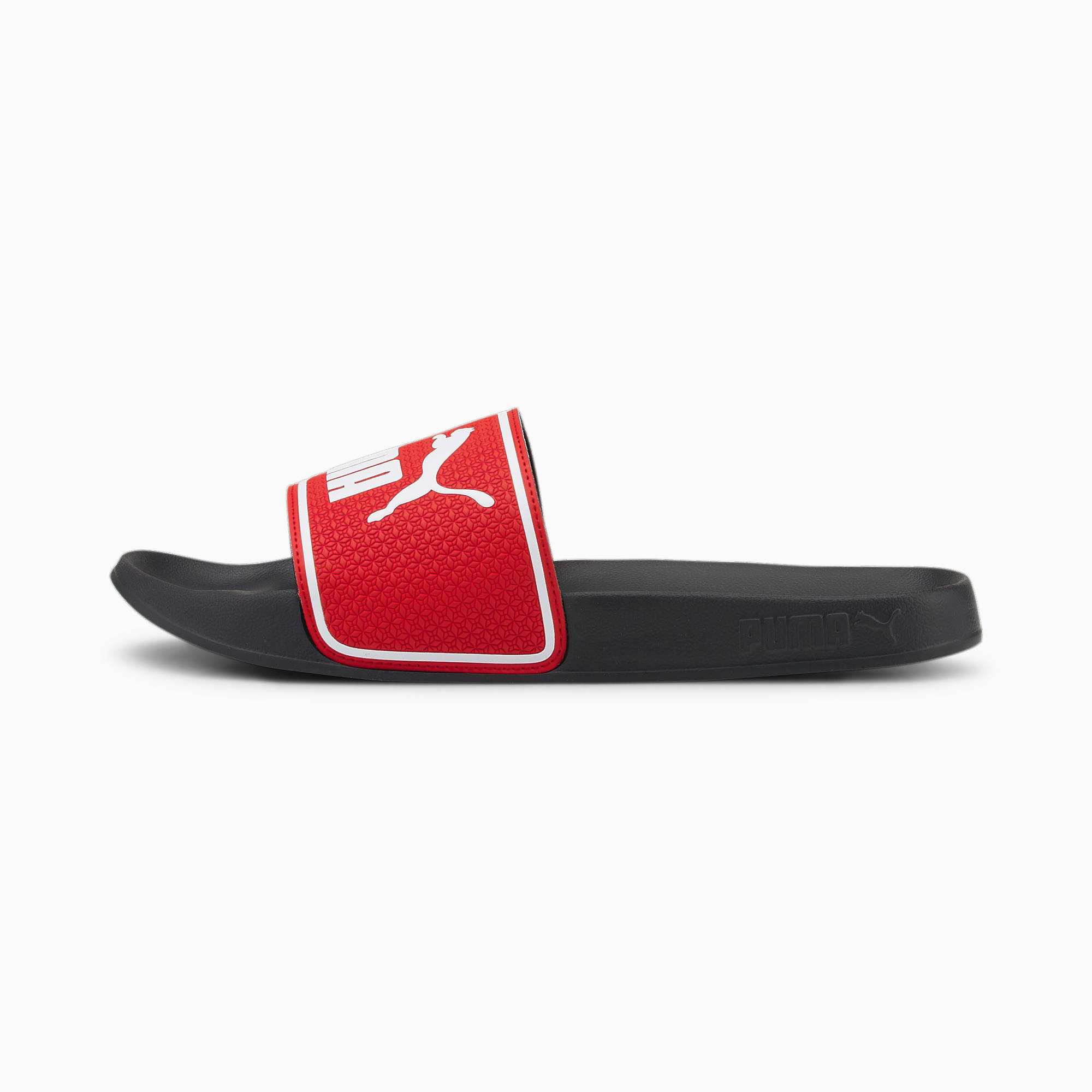 PUMA Leadcat 2.0 Sandalen Für Damen, Weiß/Schwarz/Rot, Größe: 35.5, Schuhe