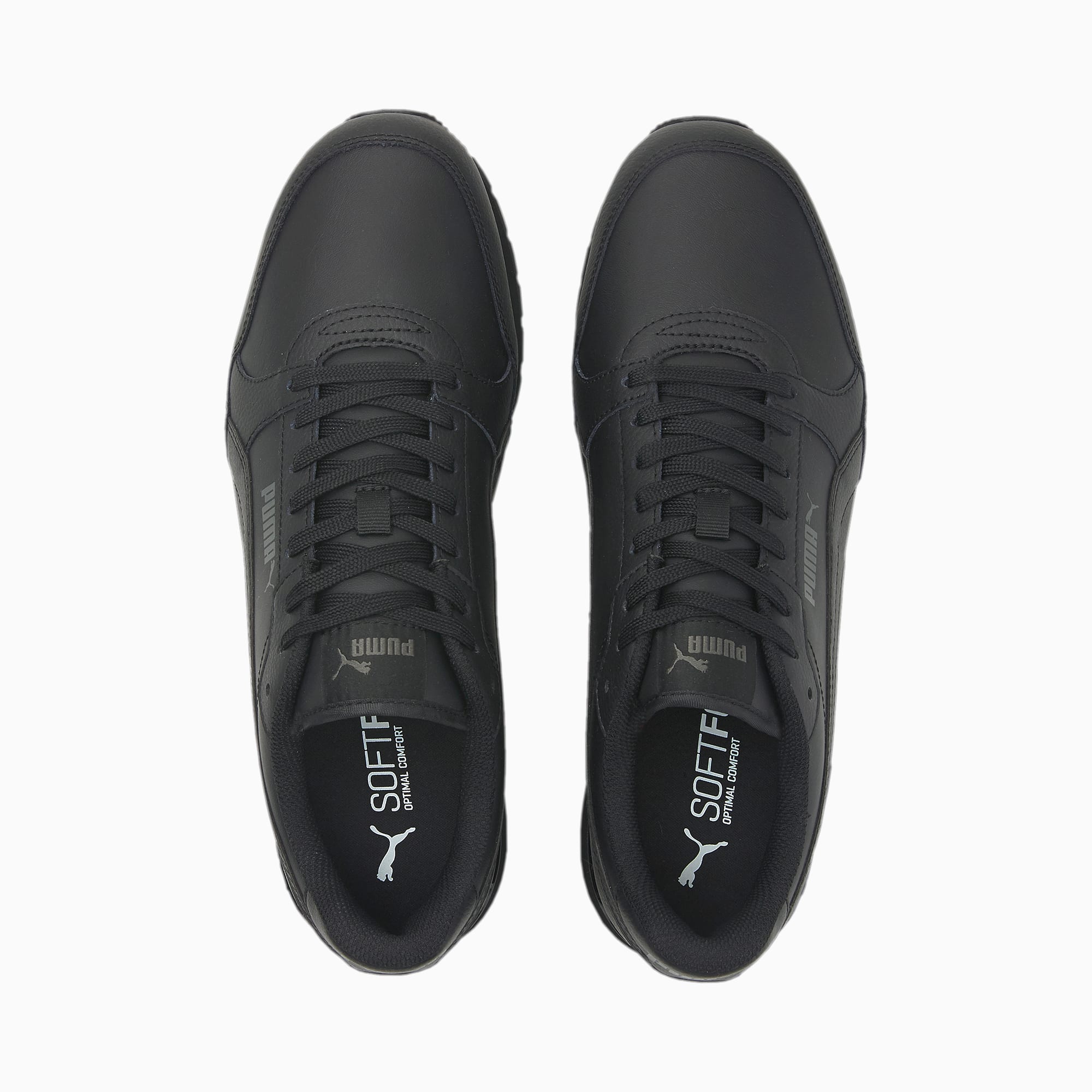 PUMA Chaussure Sneakers En Cuir ST Runner V3, Noir