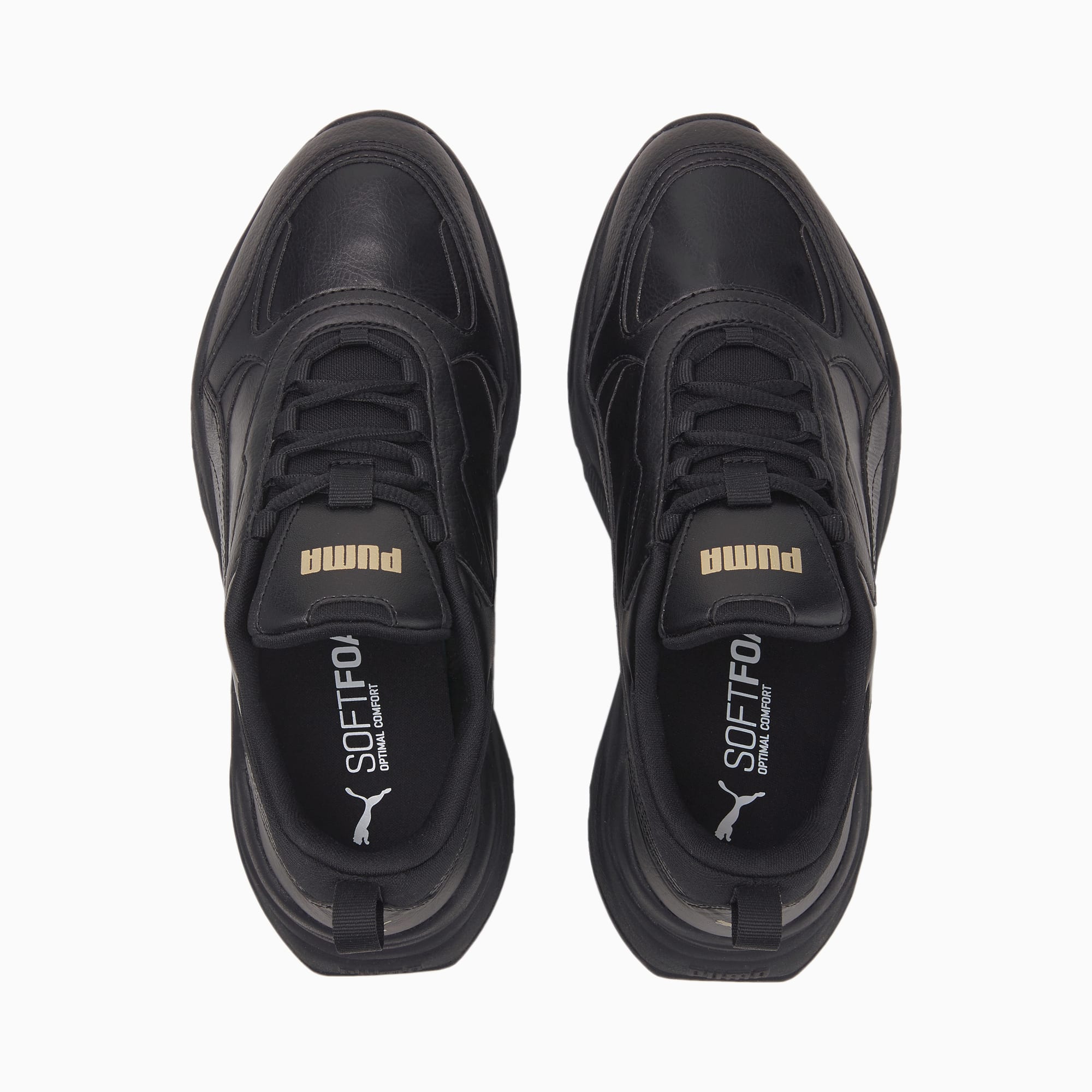 PUMA Chaussure Sneakers Cassia SL Femme, Noir/Or