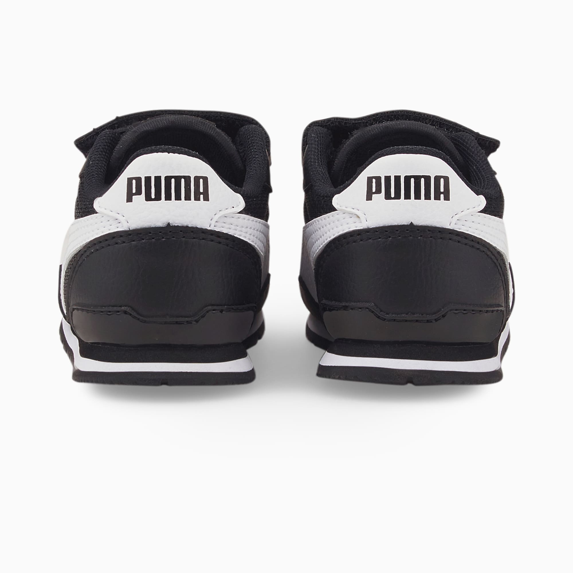 PUMA ST Runner V3 Mesh V Babies' Trainers, Black/White, Size 19, Shoes