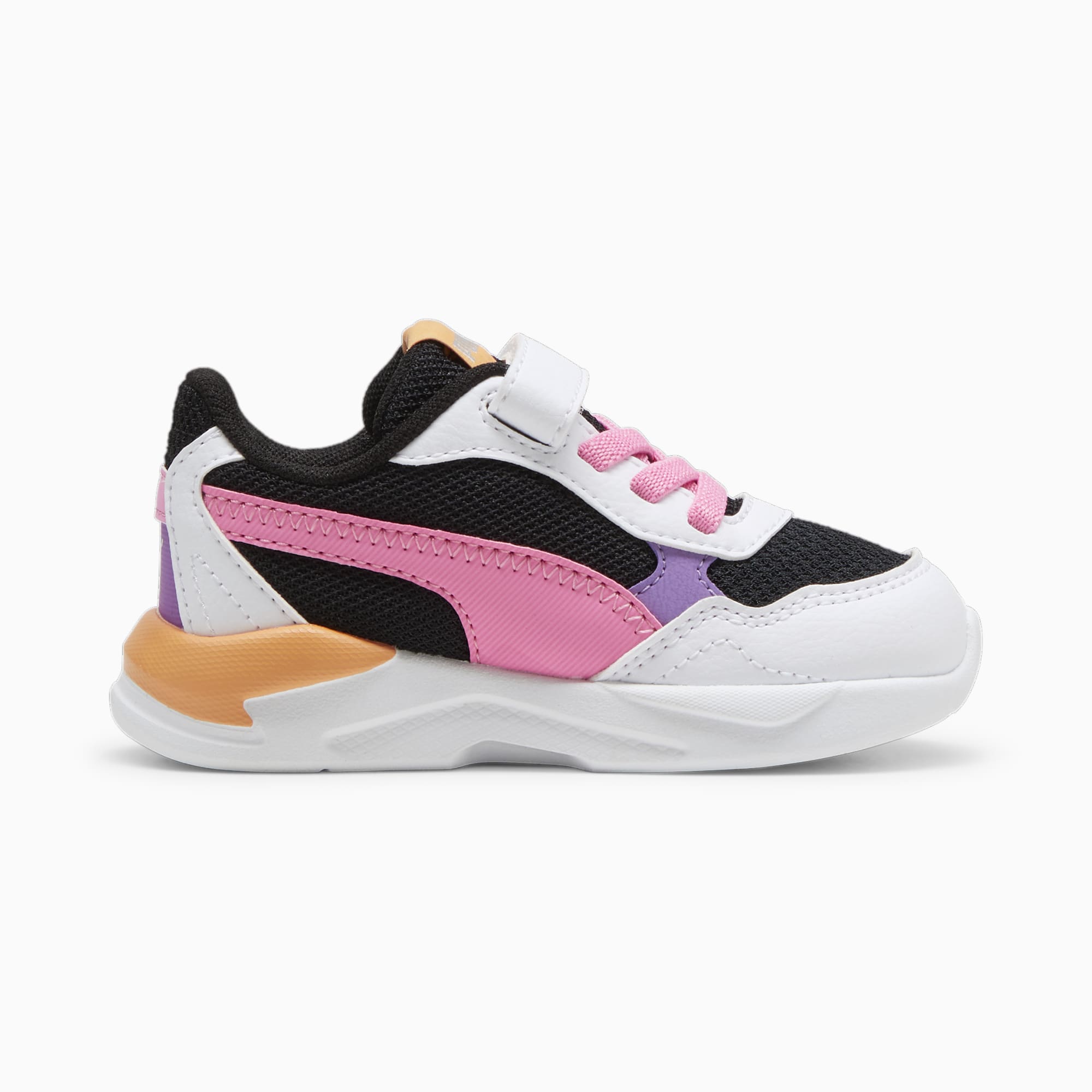 PUMA X-Ray Speed Lite AC Babies' Trainers, Black/Fast Pink/White, Size 19, Shoes
