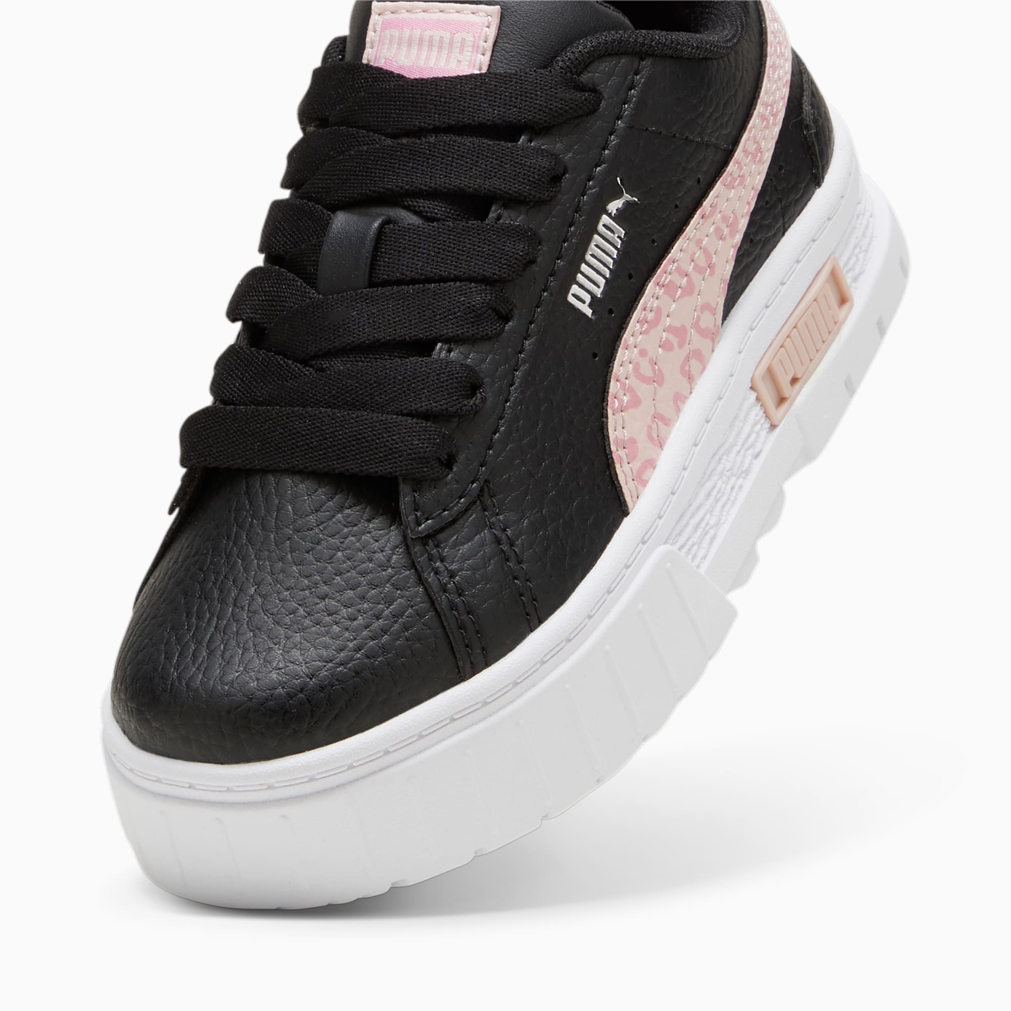 PUMA Mayze Wild Sneakers Kinderen, Zwart