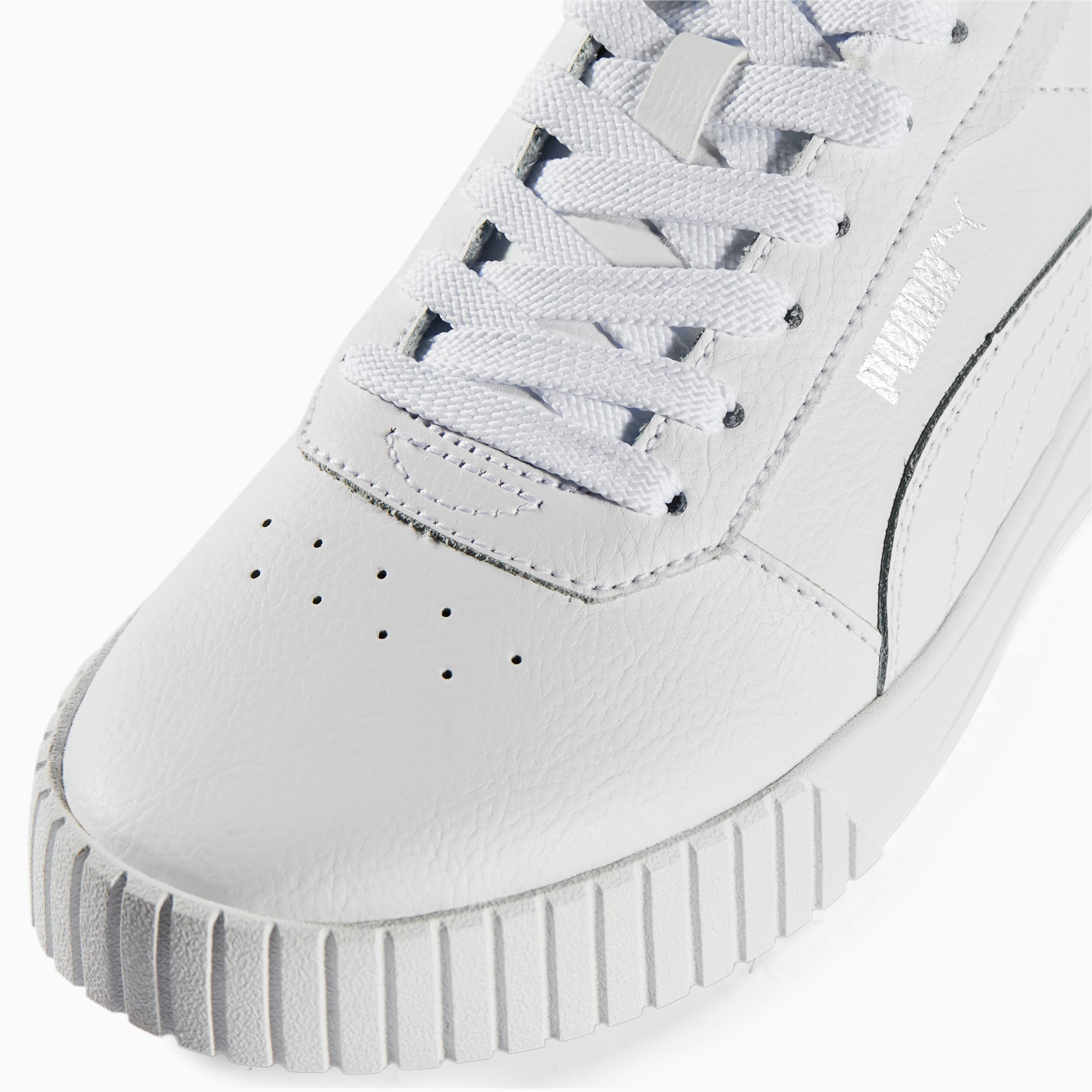 PUMA Chaussure Sneakers Carina 2.0 Femme, Blanc/Argent