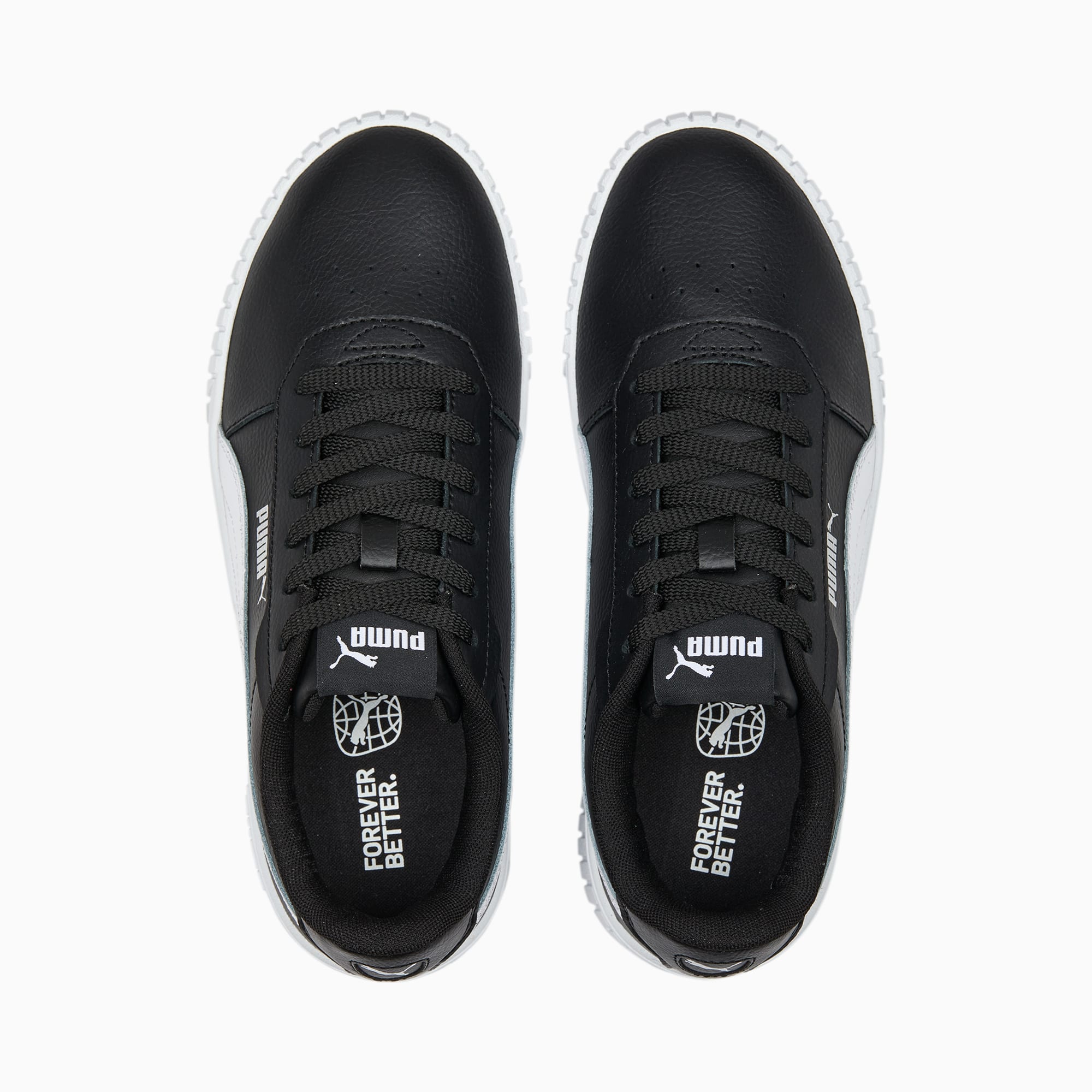 PUMA Carina 2,0 Dames Sneakers - Zwart/Wit/Zilver - Maat 42