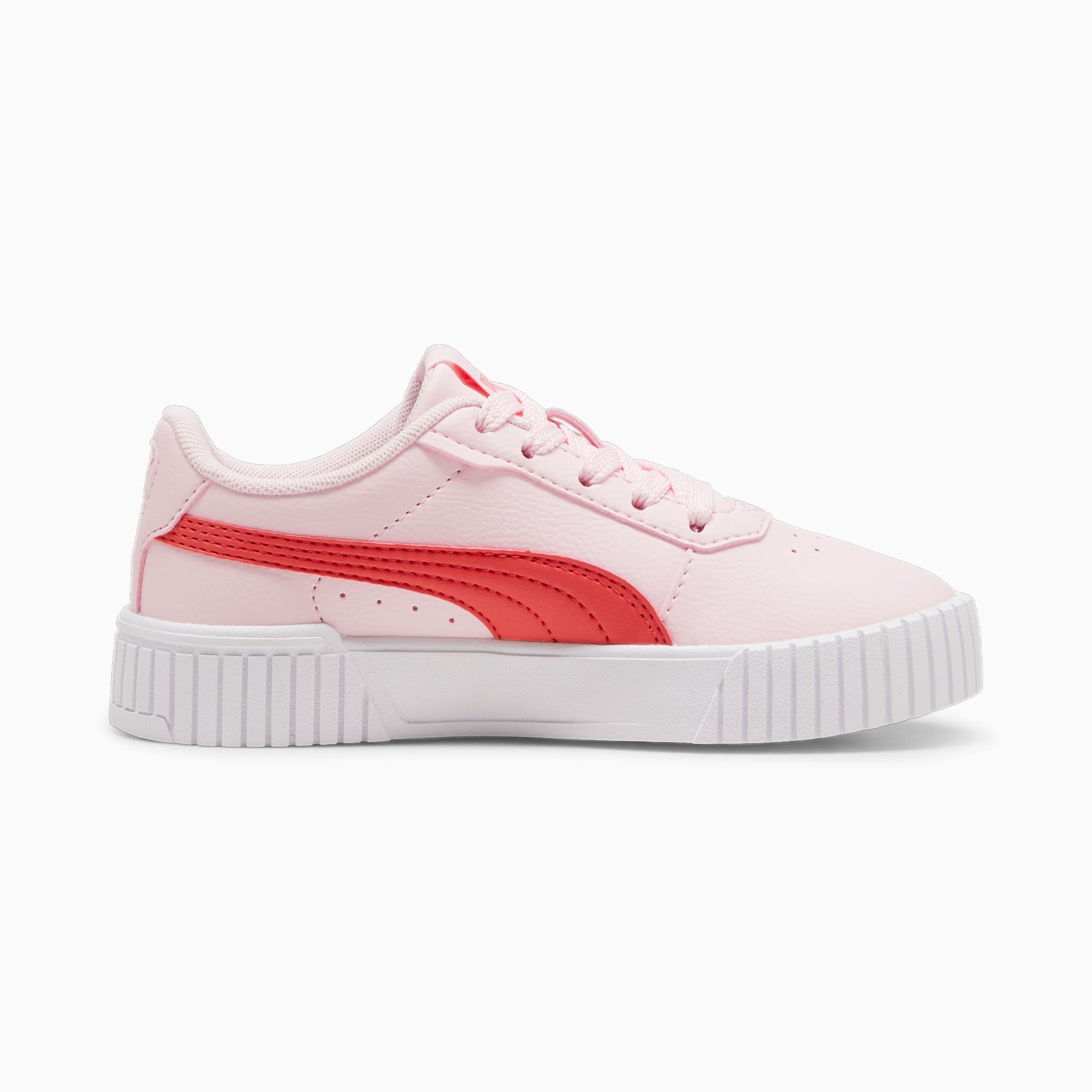 PUMA Dziecięce Sneakersy Carina 2,0, Biały / Czerwony