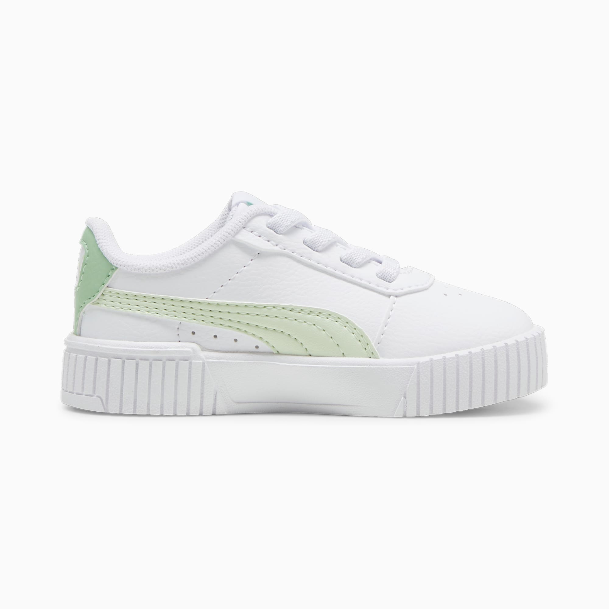 PUMA Niemowlęce Sneakersy Carina 2,0 AC, Biały / Zielony