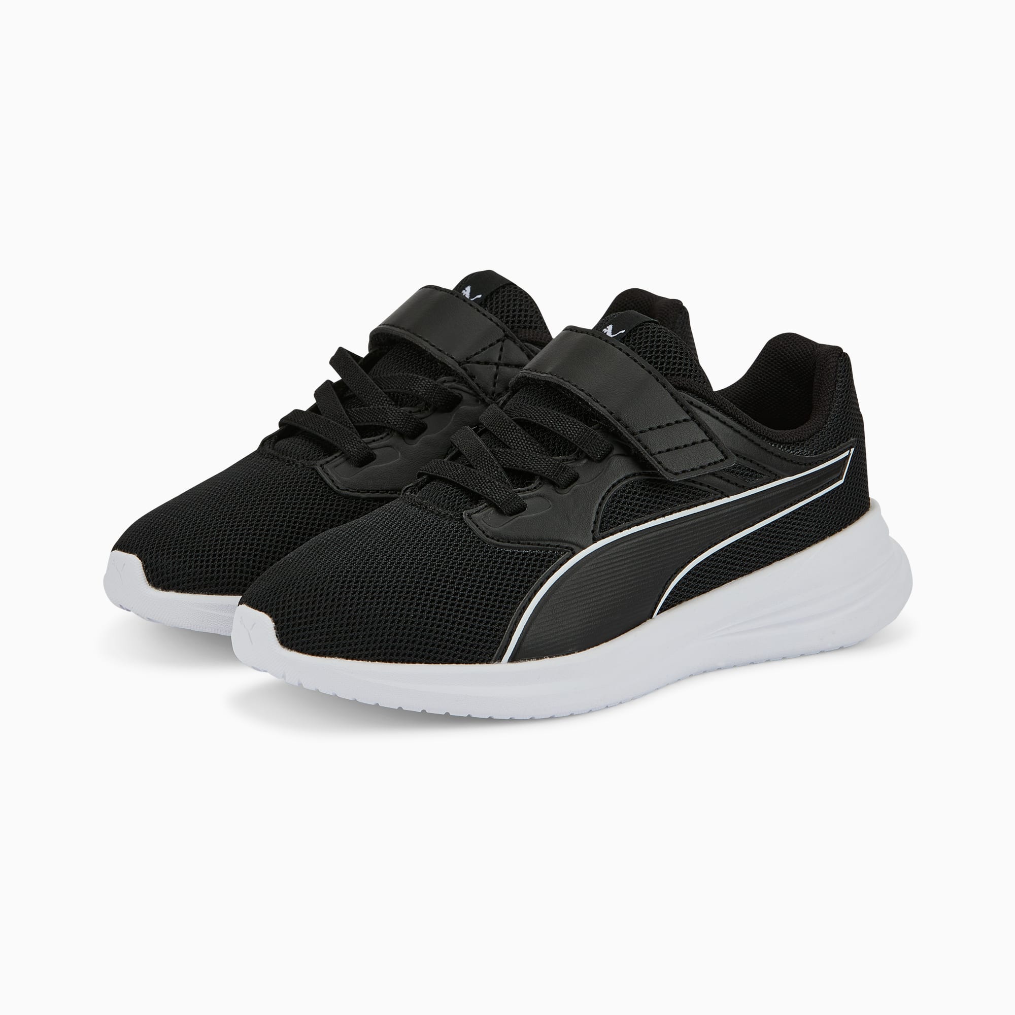 PUMA Transport Ac+ Sneakers Kids, Black/White, Size 27,5, Shoes
