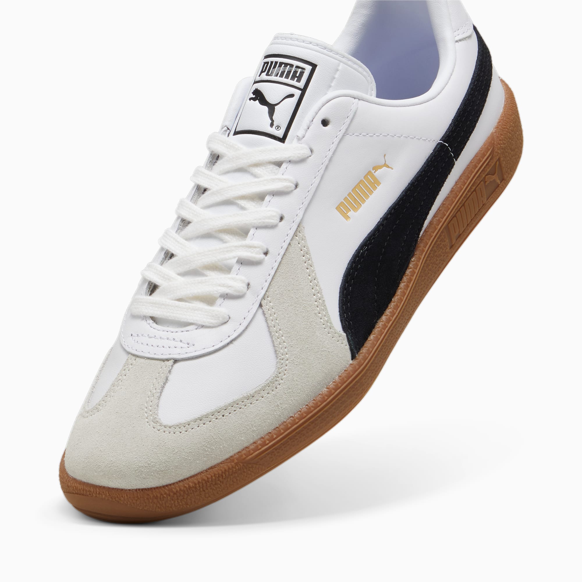 Women's PUMA Army Trainer Sneakers, White/Black/Gum, Size 35,5, Shoes