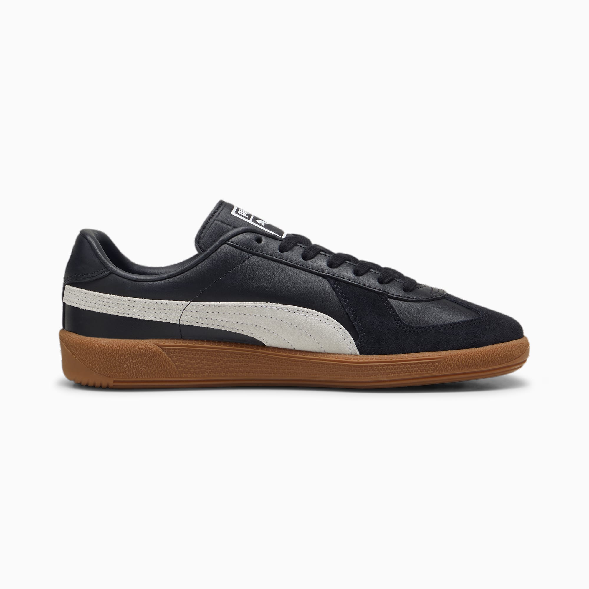 Women's PUMA Army Trainer Sneakers, Black/White/Gum, Size 36, Shoes