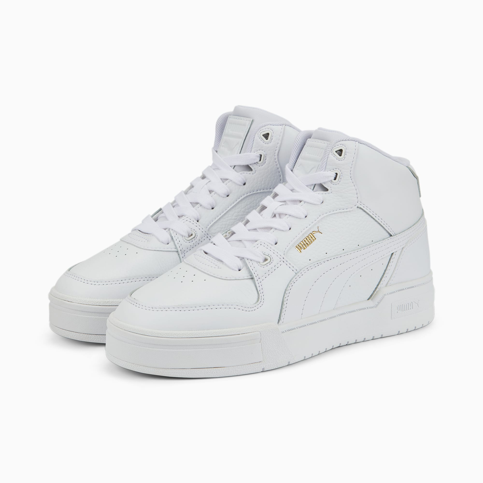 Men's PUMA Ca Pro Mid Sneakers, White/Gold, Size 35,5, Shoes