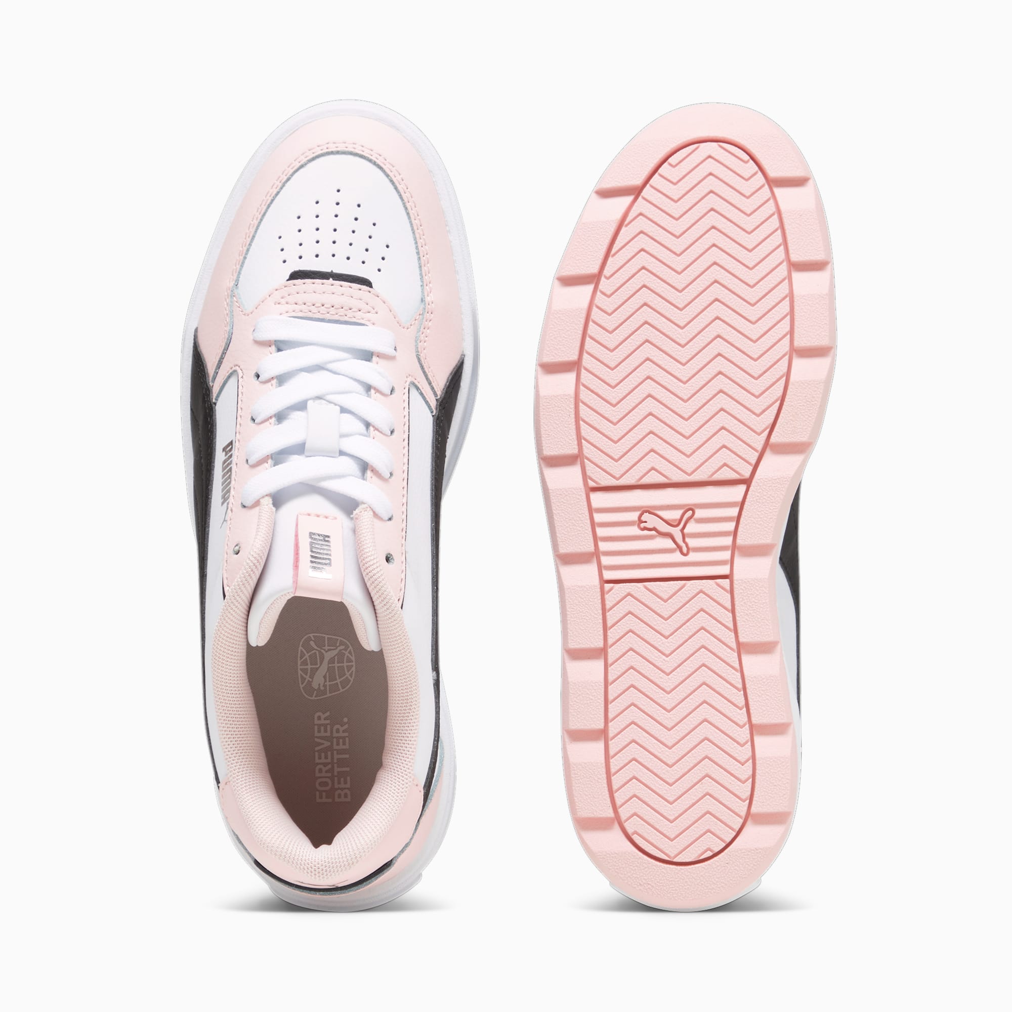 PUMA Karmen Rebelle Sneakers Women, White/Black/Frosty Pink, Size 35,5, Shoes