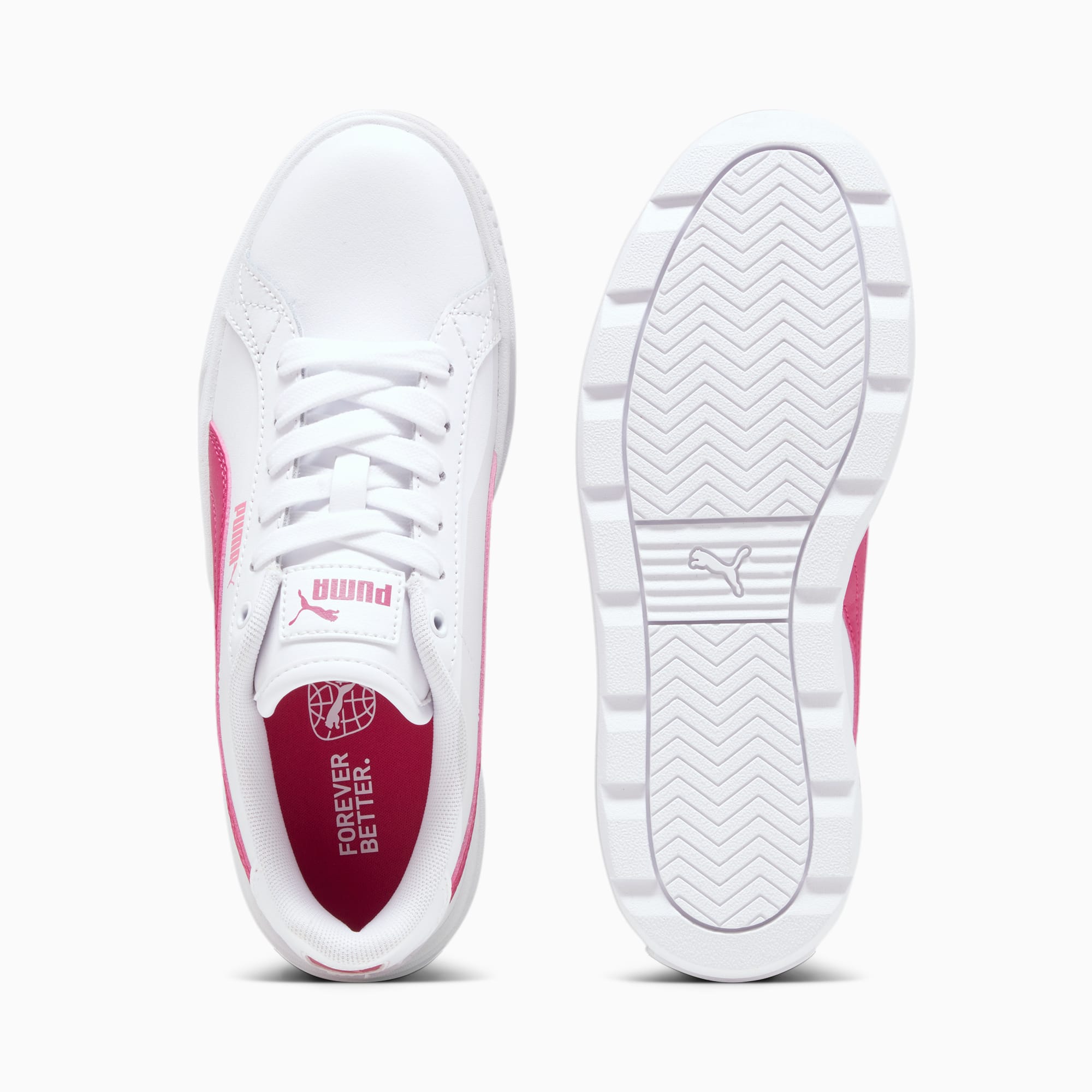 PUMA Karmen L Sneakers Youth, White/Pinktastic, Size 35,5, Shoes