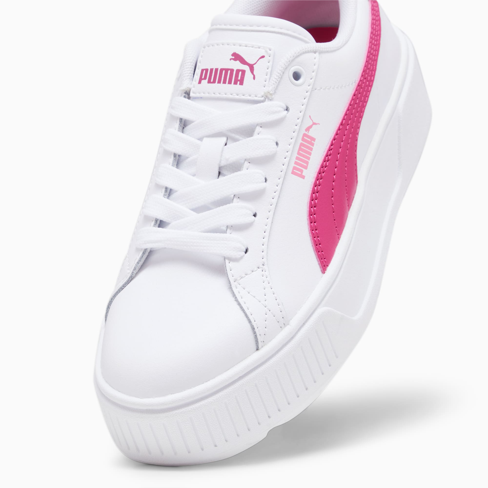 PUMA Karmen L Sneakers Youth, White/Pinktastic, Size 35,5, Shoes