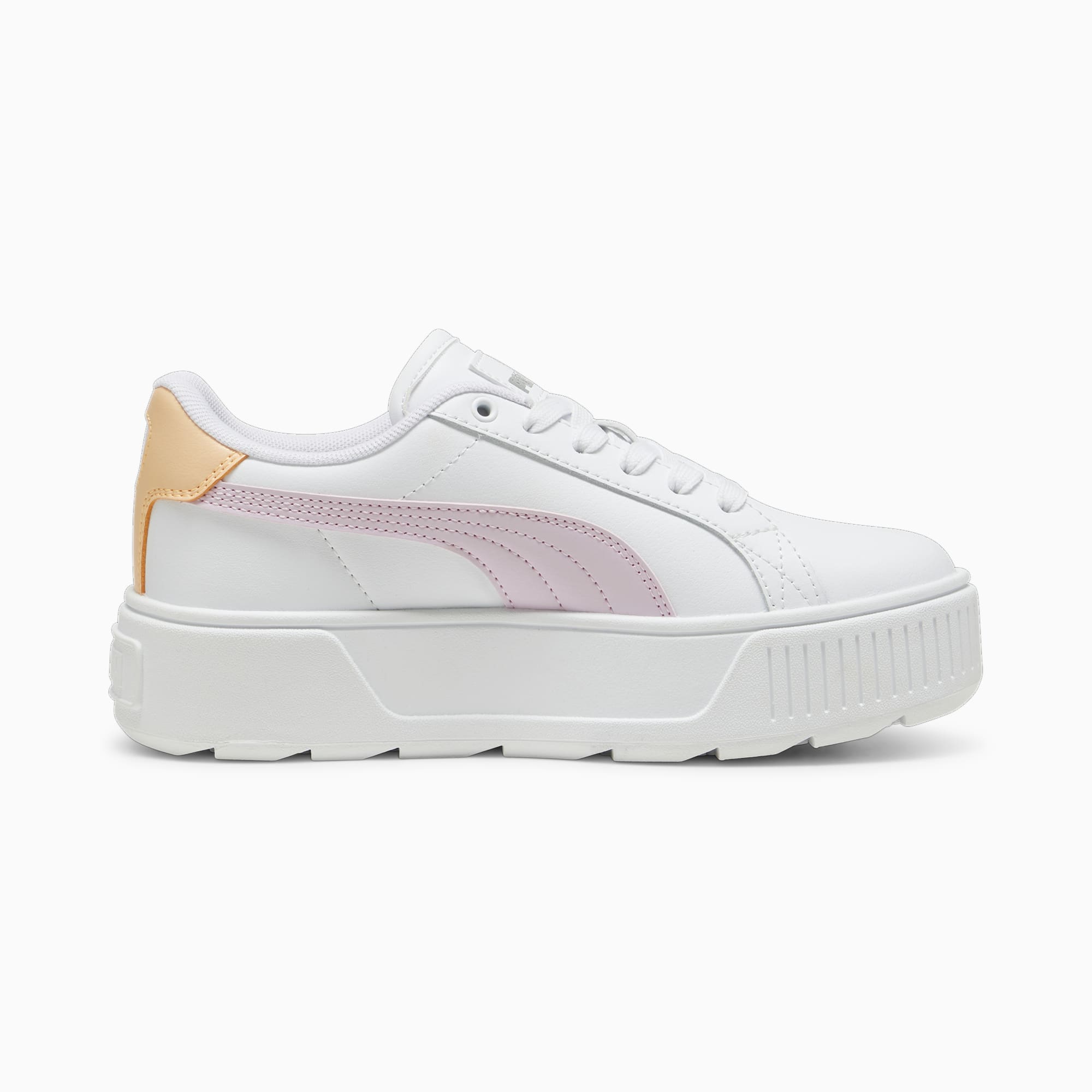 PUMA Karmen L Sneakers Youth, White/Grape Mist/Silver, Size 35,5, Shoes