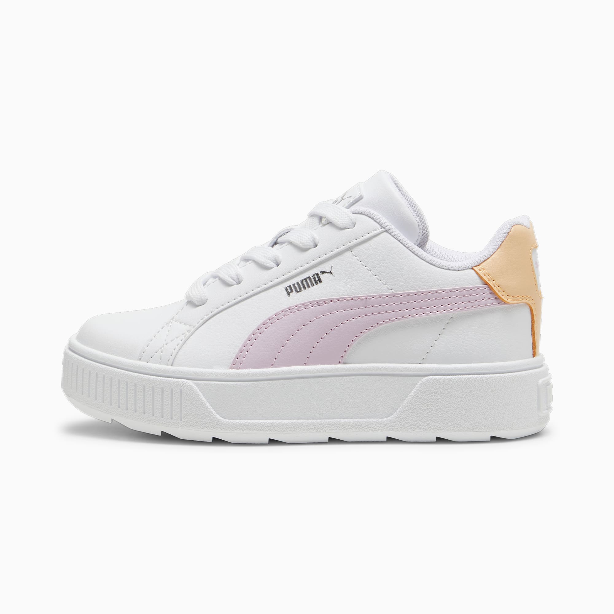 PUMA Karmen L Sneakers Kids, White/Grape Mist/Silver, Size 29, Shoes