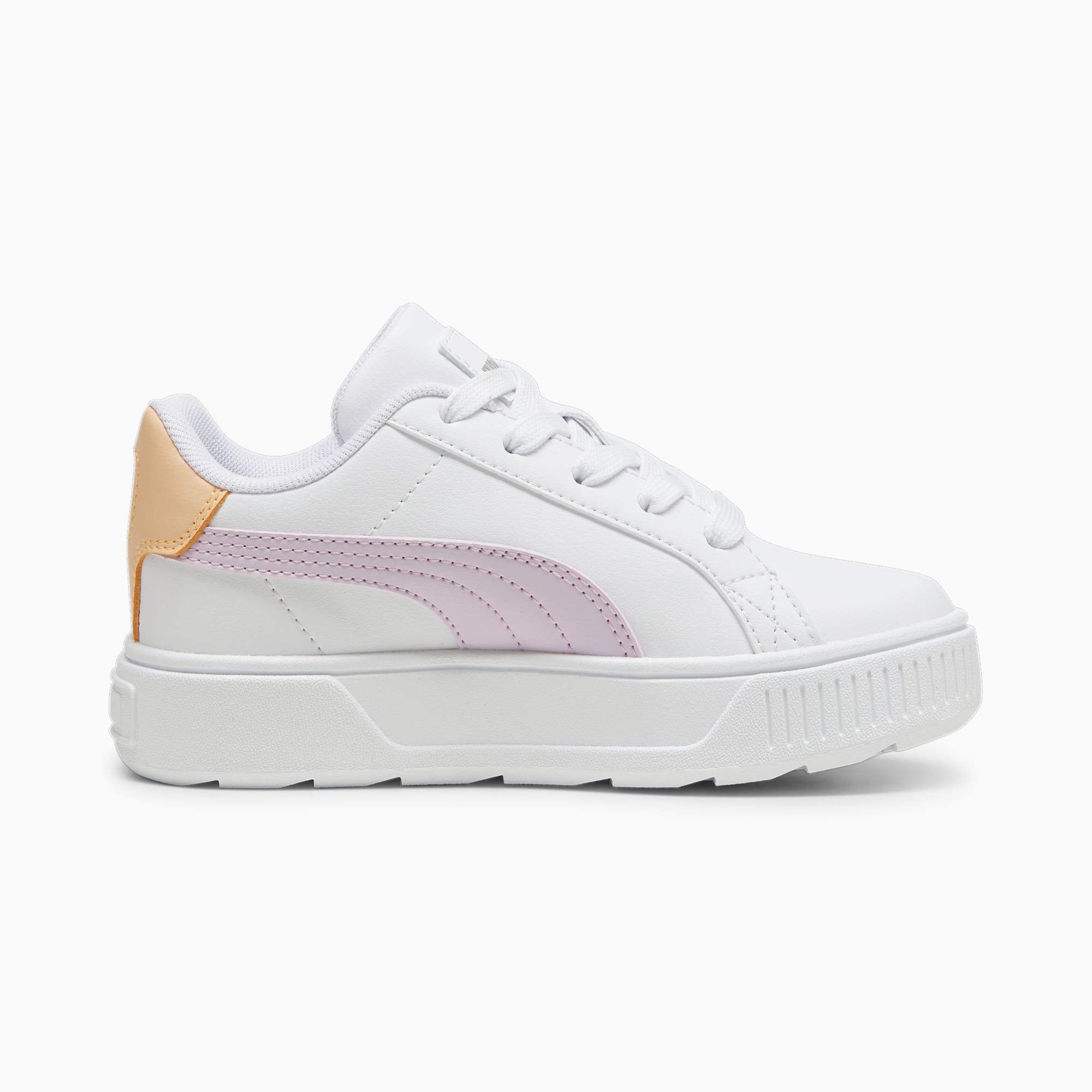 PUMA Karmen L Sneakers Kids, White/Grape Mist/Silver, Size 29, Shoes