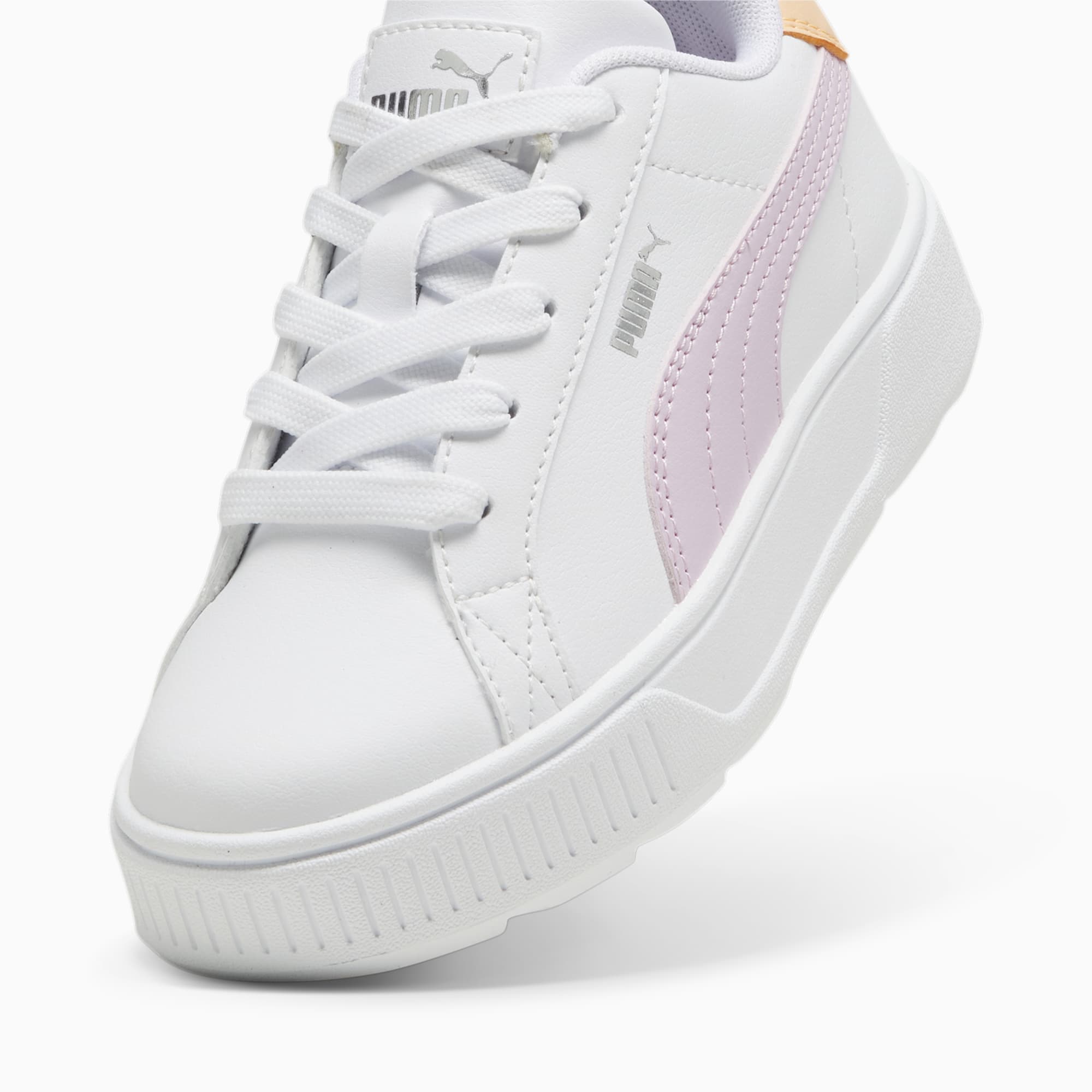 PUMA Karmen L Sneakers Kids, White/Grape Mist/Silver, Size 32, Shoes