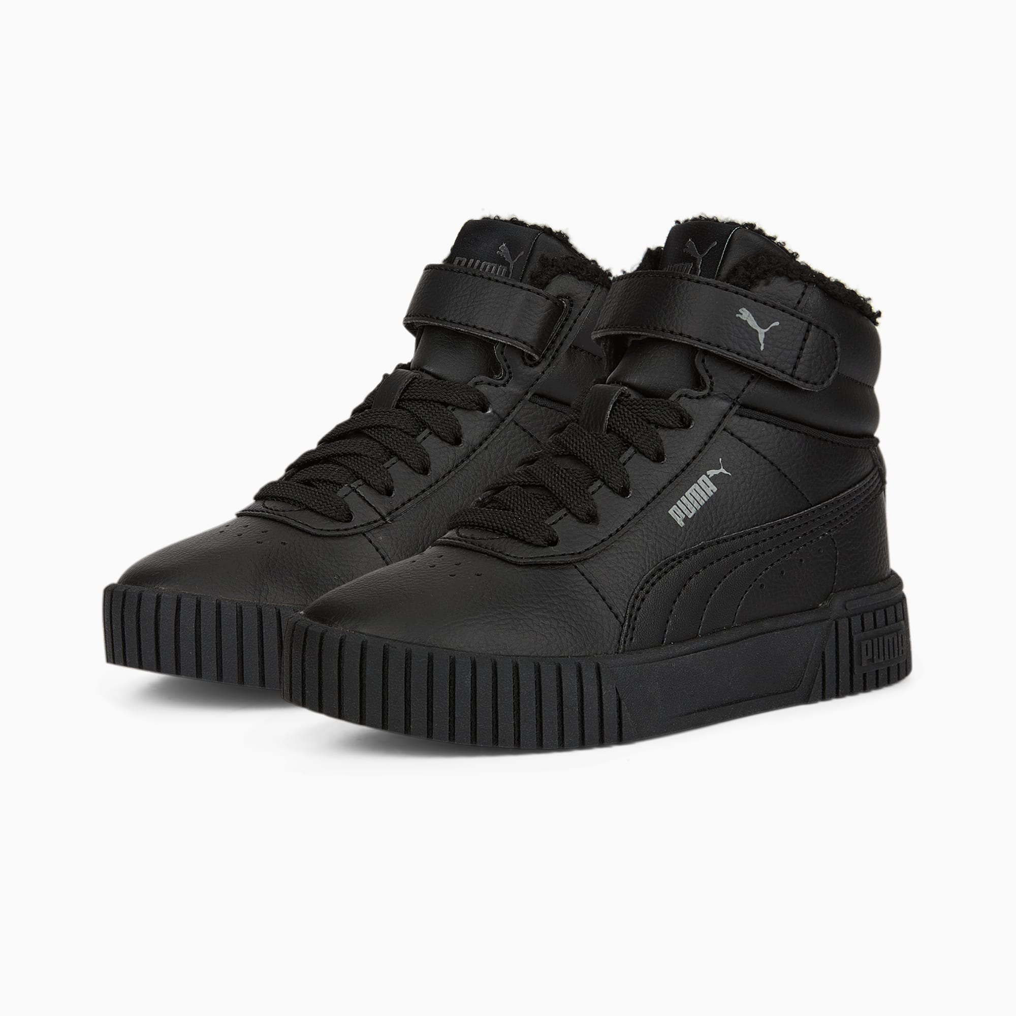 PUMA Carina 2.0 Mid Winter Sneakers Kids, Black/Dark Shadow, Size 31,5, Shoes