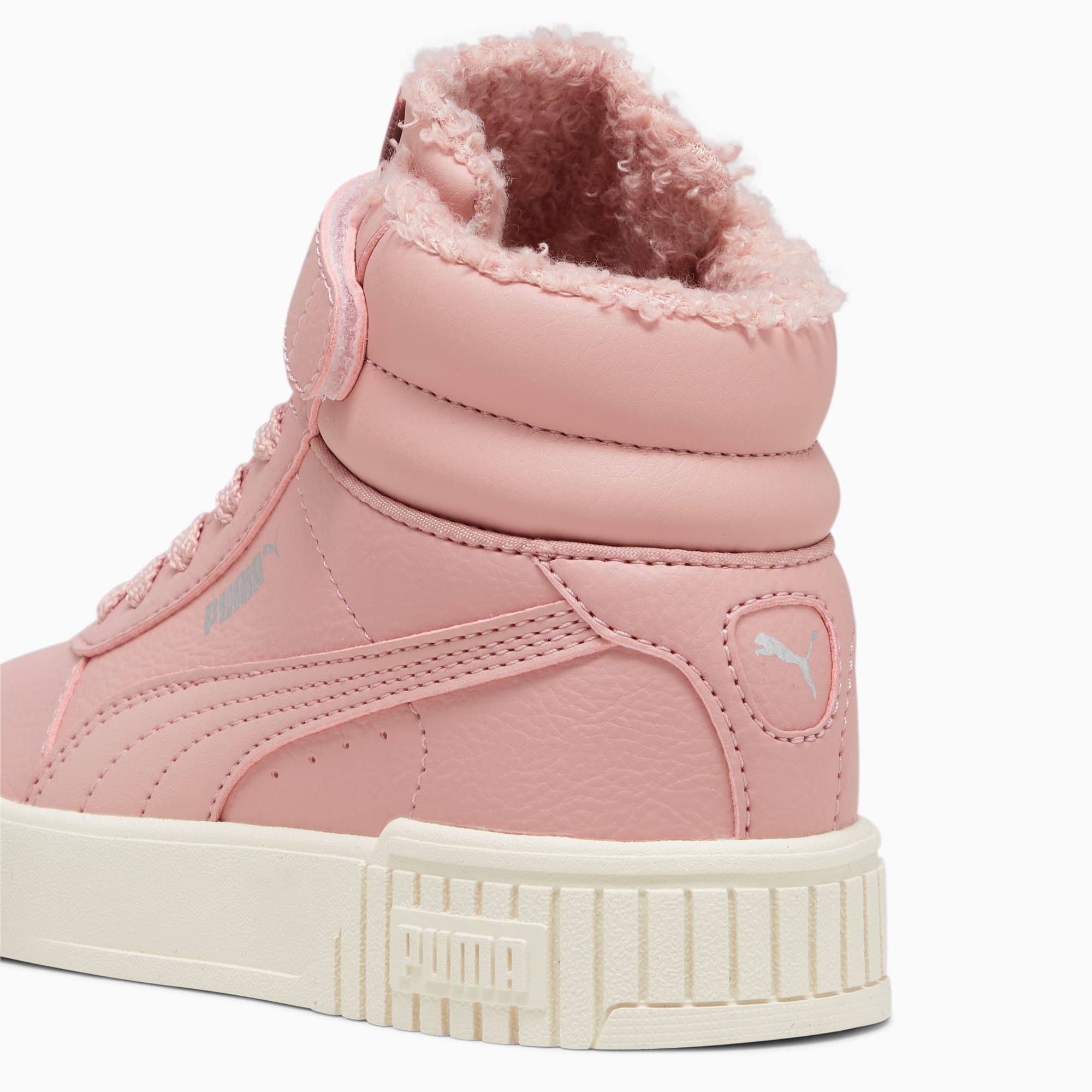 Scarpe Sneakers Carina 2.0 Mid Winter Da Bambina, Rosa/Bianco/Argento/Altro