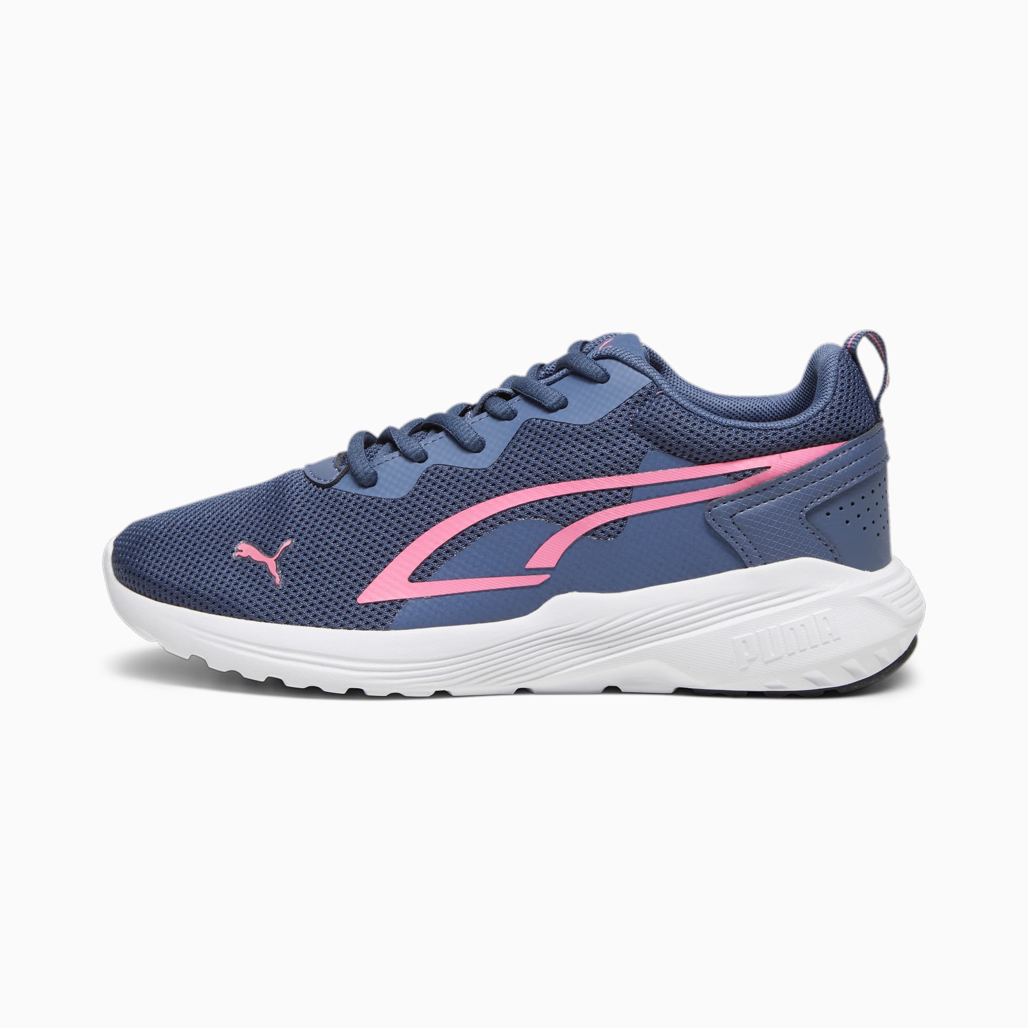 PUMA All-Day Active Sneakers Youth, Inky Blue/Strawberry Burst, Size 37, Shoes