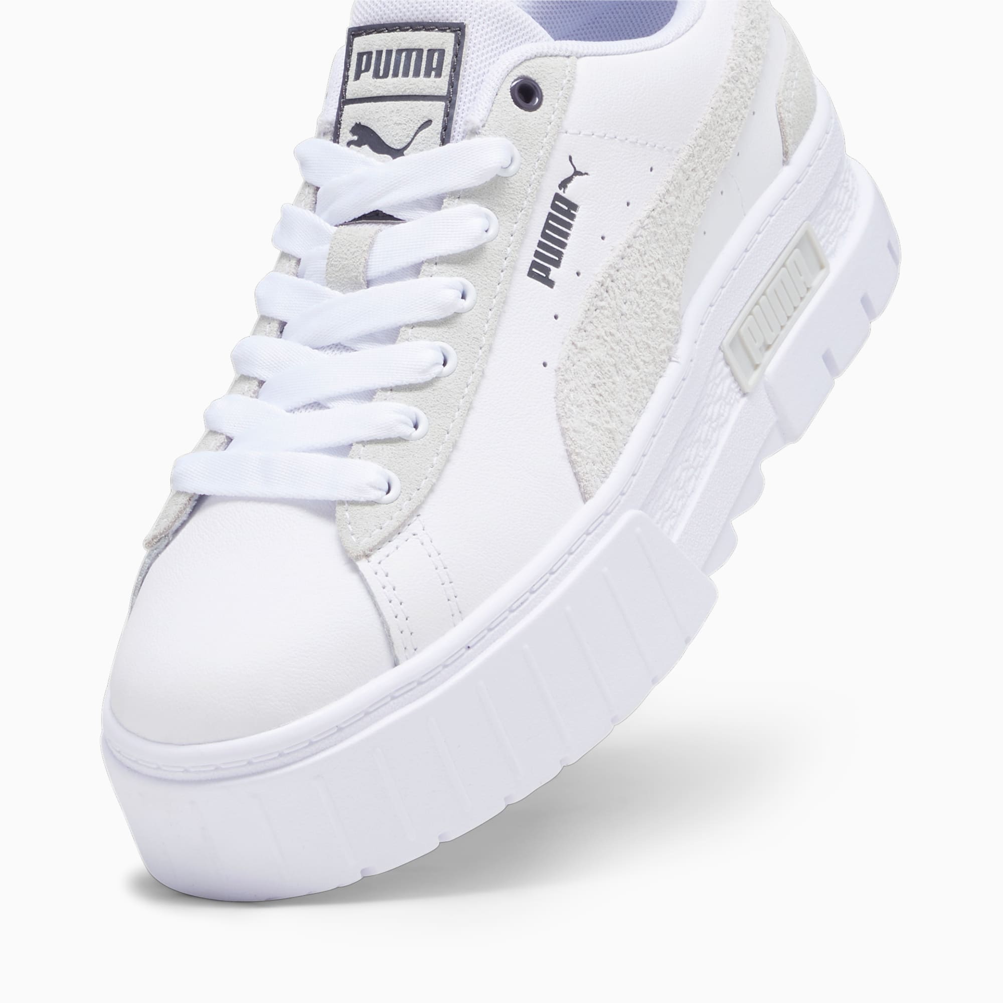 PUMA Mayze Mix Women's Sneakers, White/Dark Coal, Size 35,5, Shoes