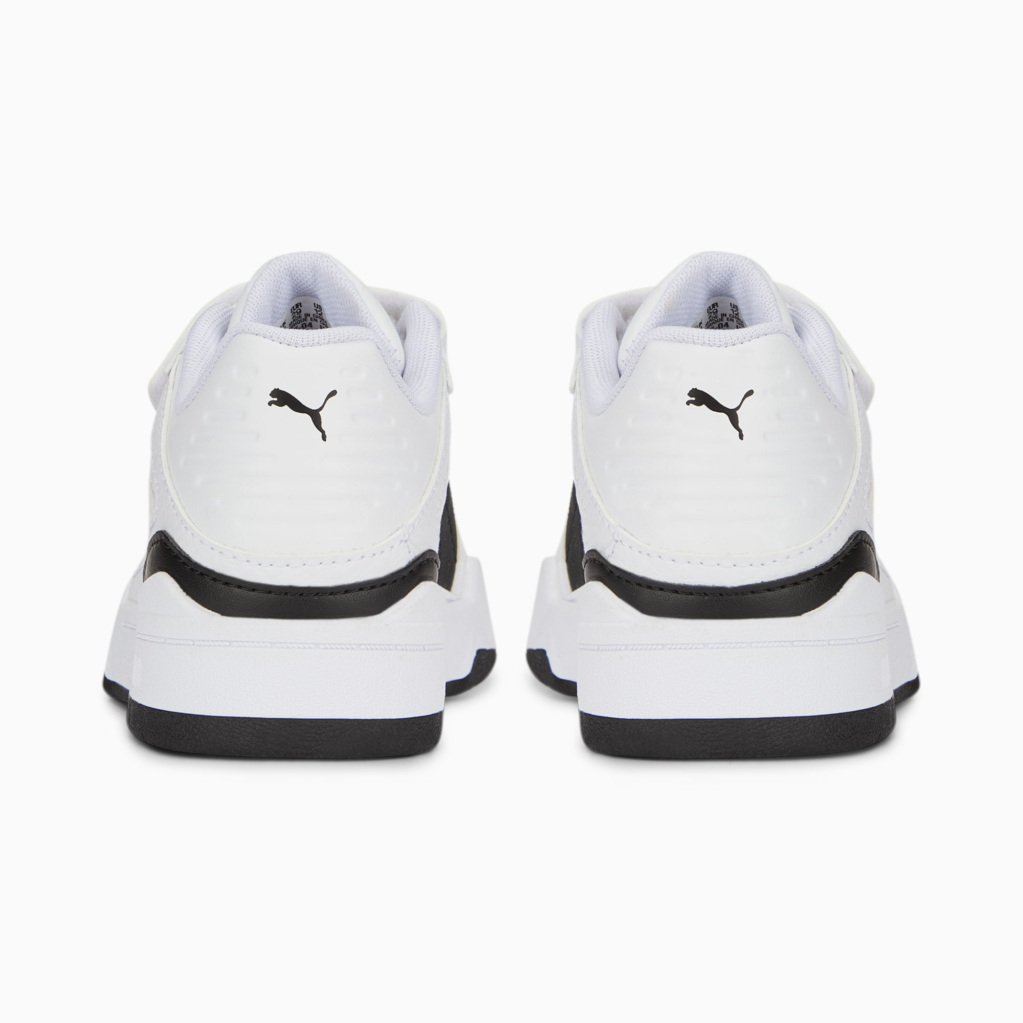 Scarpe Sneakers Slipstream In Pelle Con Chiusura Alternativa Bambino, Bianco/Nero/Altro
