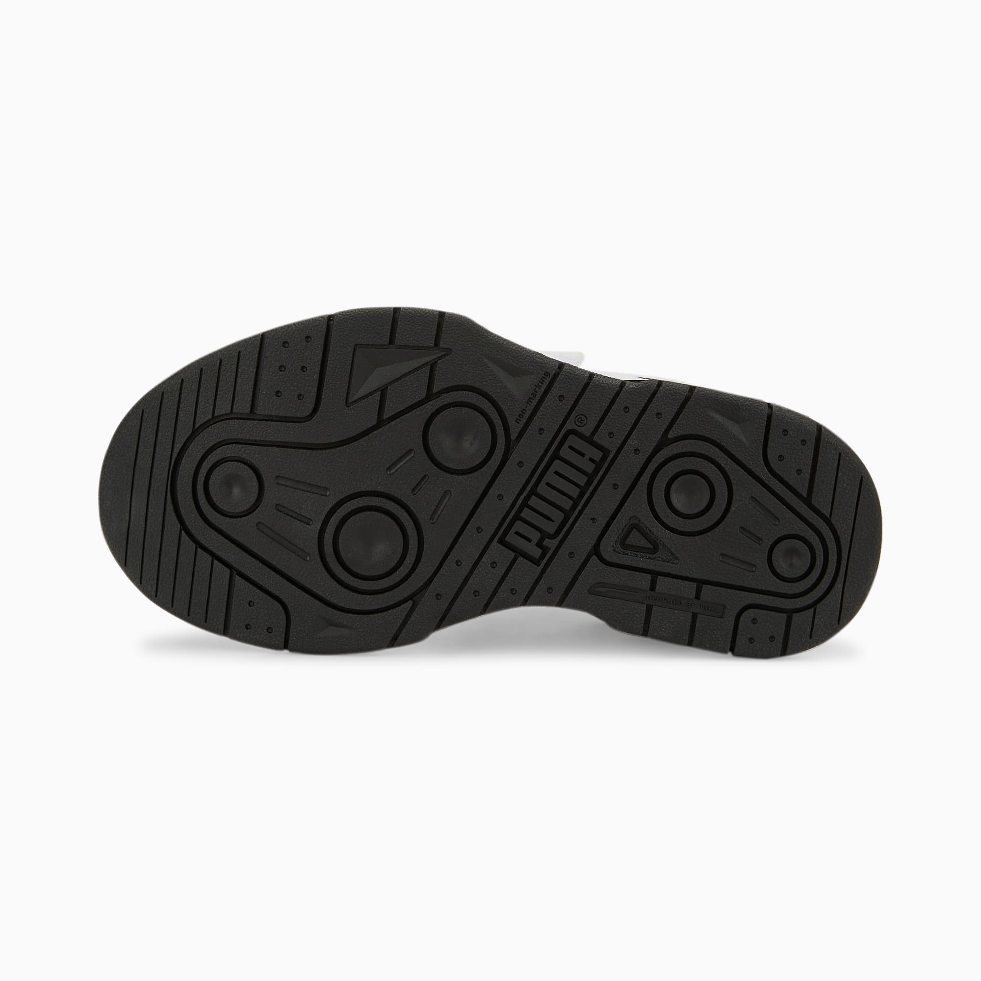 PUMA Chaussure Baskets En Cuir à Fermeture Facile Slipstream Enfant, Blanc/Noir