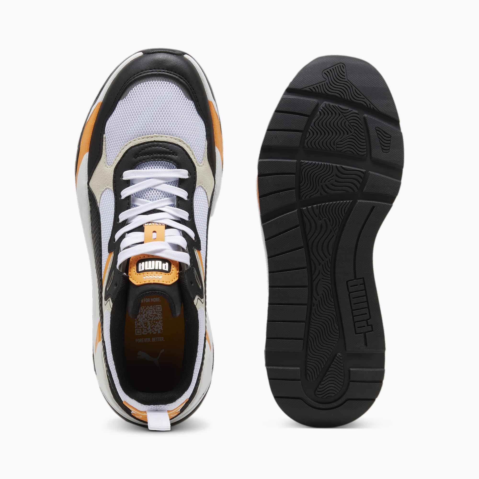 PUMA Trinity Sneakers Voor Heren, Wit/Zwart/Grijs