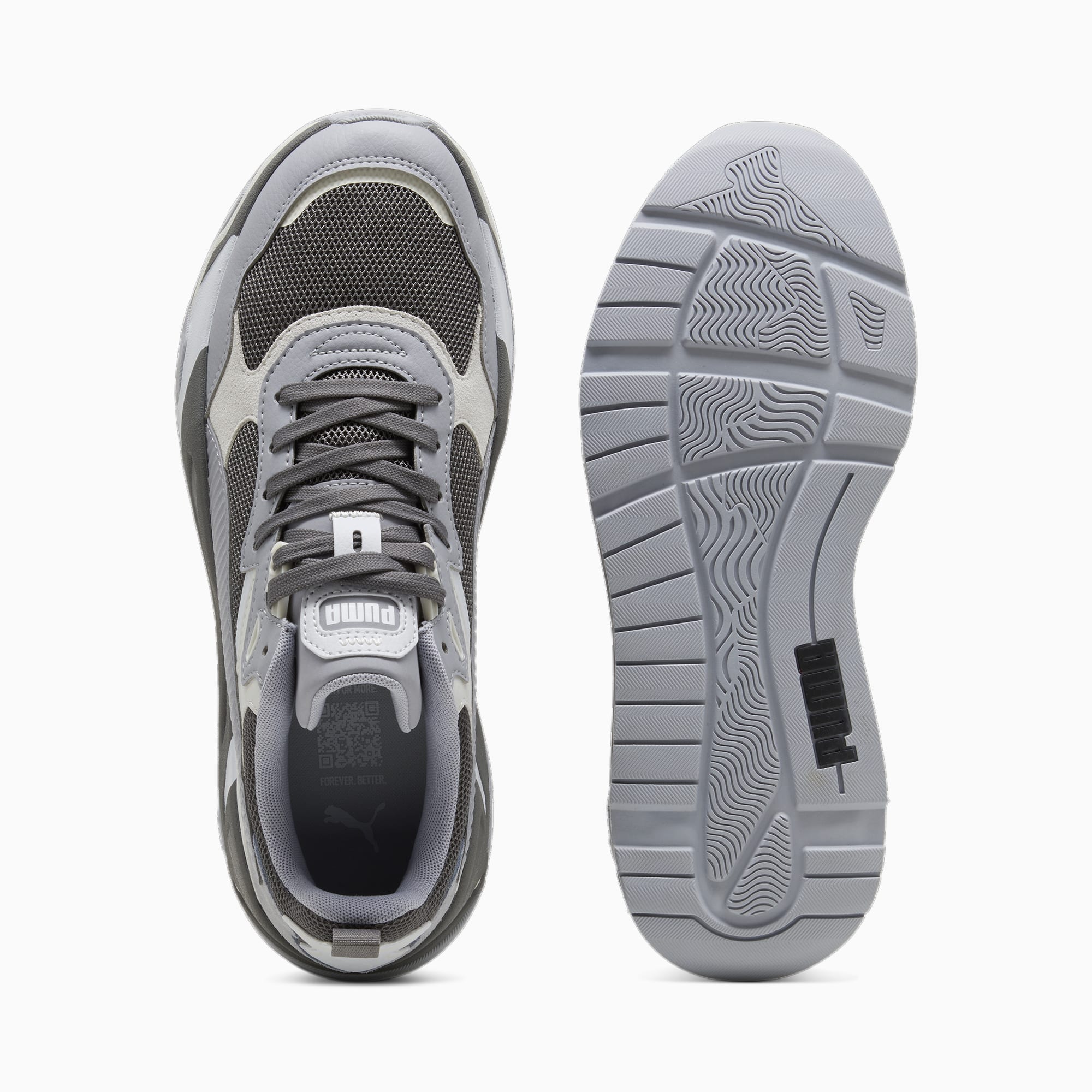 PUMA Trinity Sneakers Men, Cool Dark Grey/Grey Fog/Silver Mist, Size 35,5, Shoes