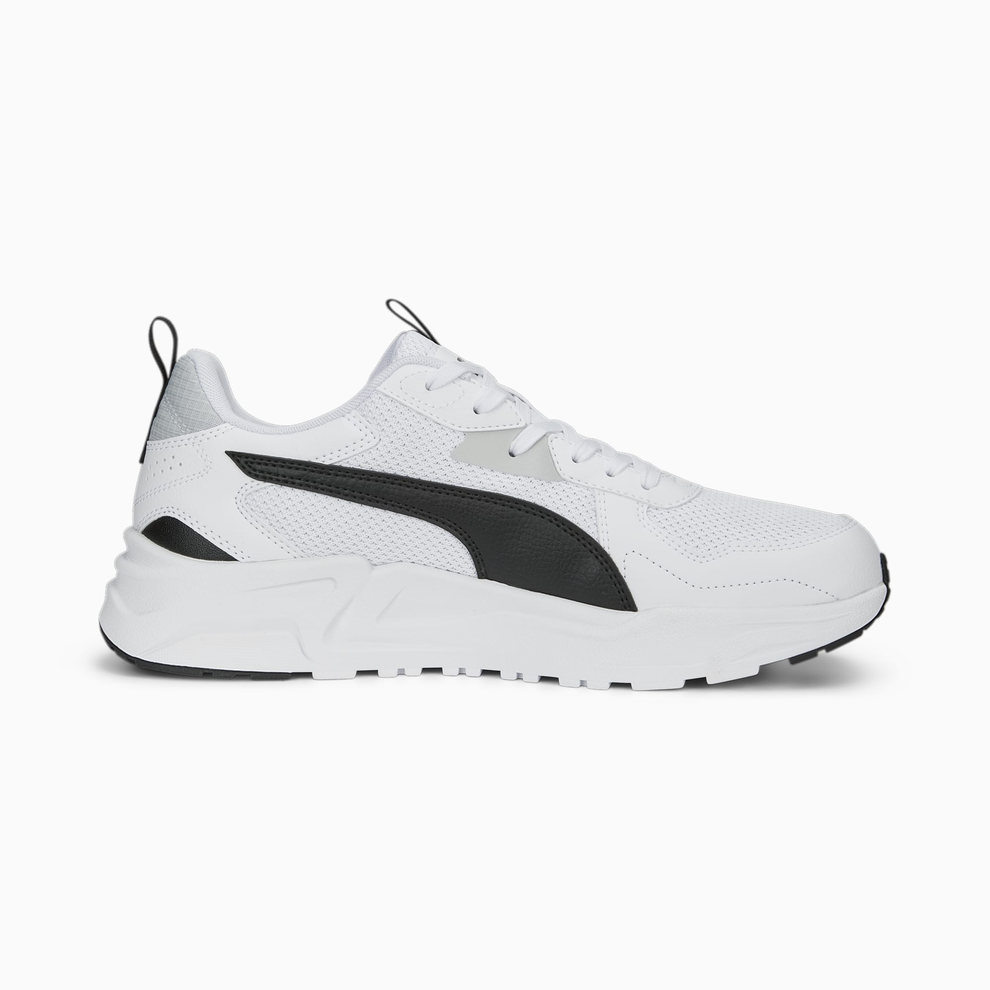 PUMA Trinity Lite Sneakers Men, White/Black/Cool Light Grey, Size 35,5, Shoes