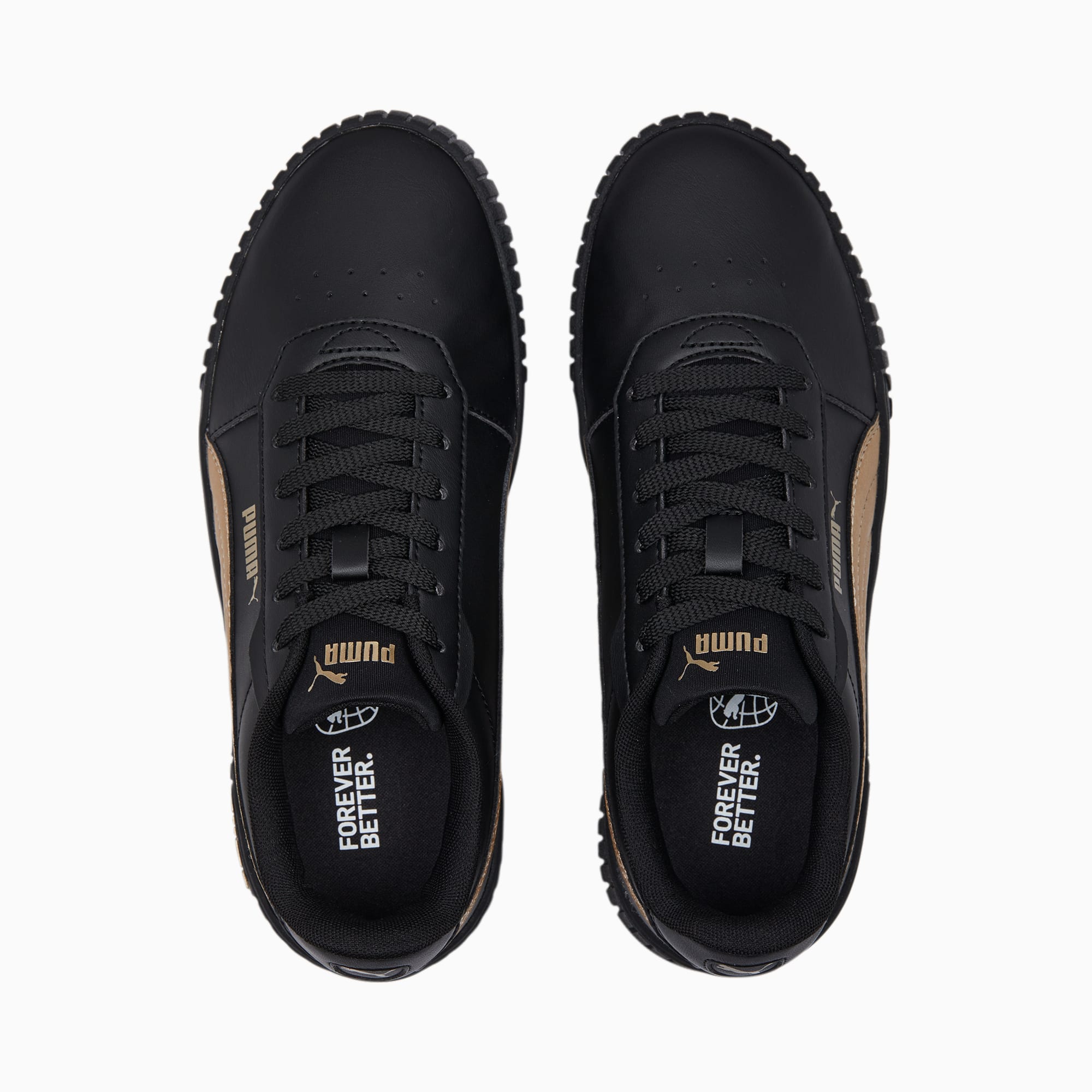 PUMA Carina 2.0 Space Met Dames Sneakers - Black/Gold - Maat 42