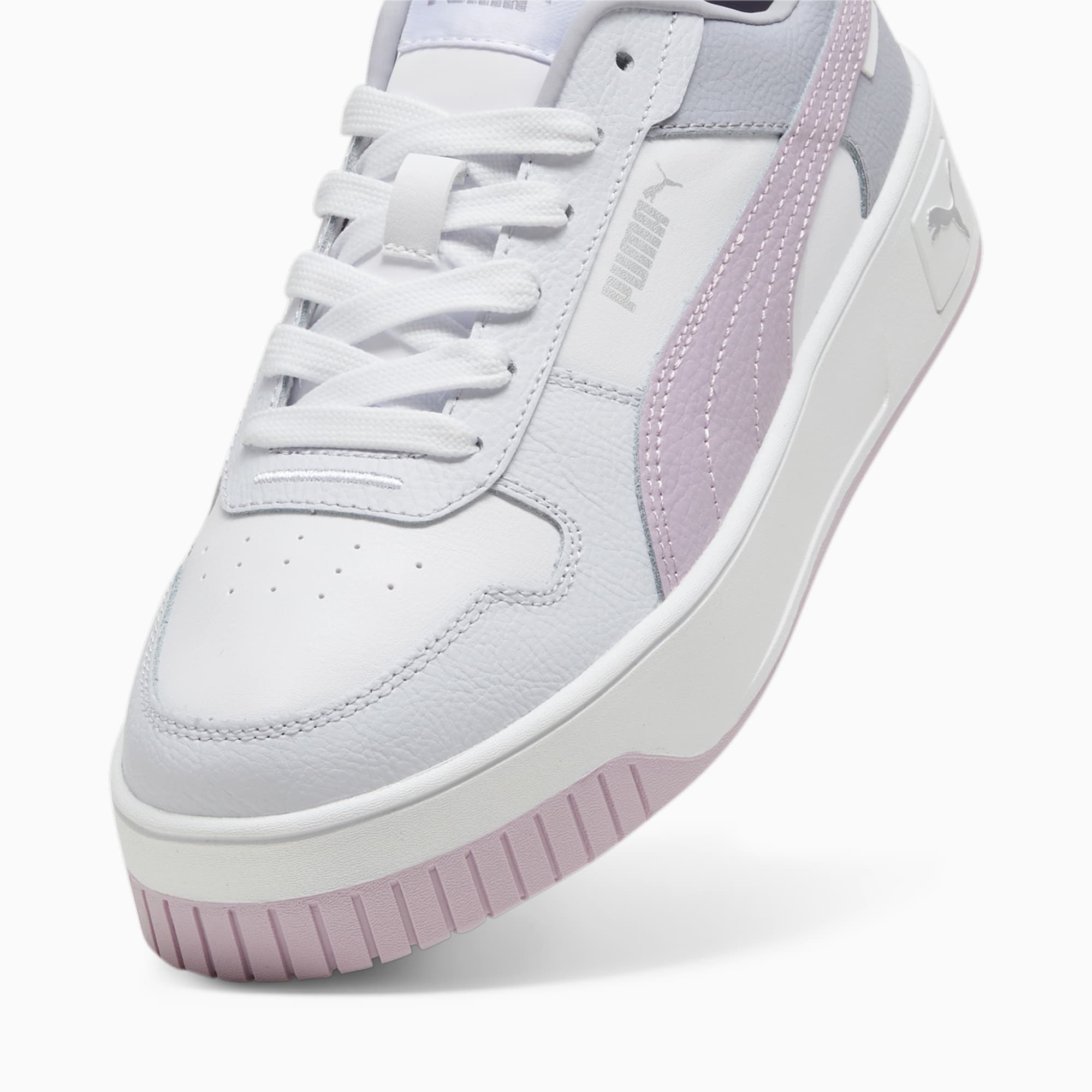 PUMA Carina Street Sneakers Women, White/Grape Mist/Silver, Size 35,5, Shoes
